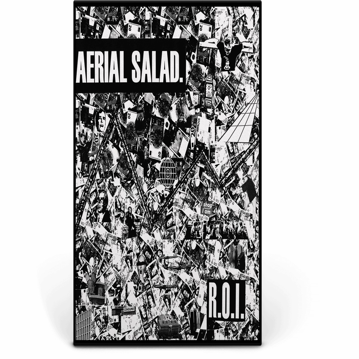 Aerial Salad : R.O.I (Limited Frosted Clear Vinyl w Black & Neon Pink Splatter)