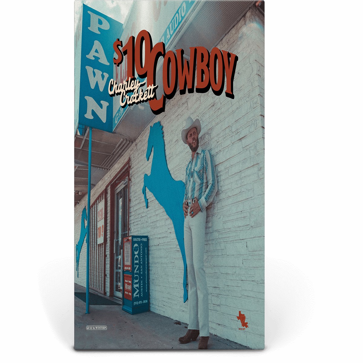 Charley Crockett : $10 Cowboy (Opaque Sky Blue Vinyl)