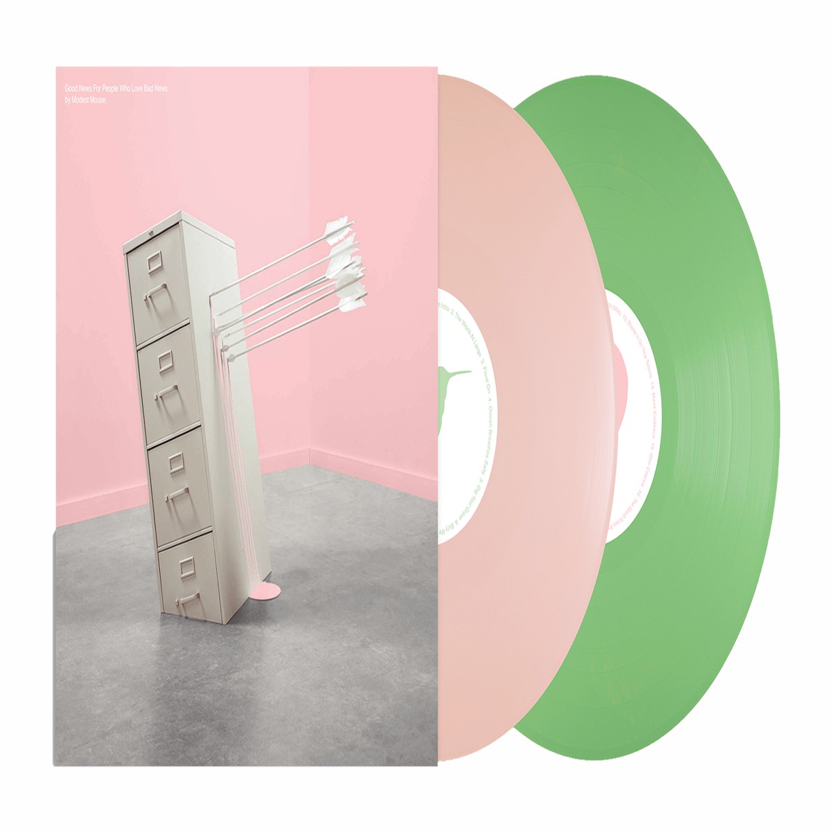 Modest Mouse : Good News For People Who Love Bad News (Baby Pink & Spring Green Vinyl)