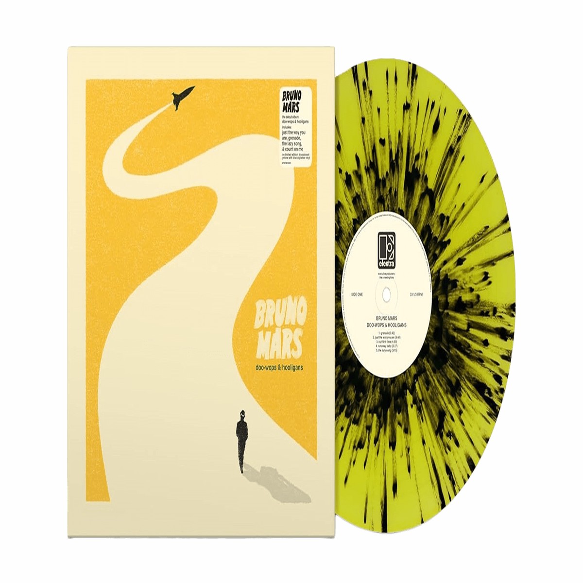 Bruno Mars : Doo-Wops & Hooligans (Translucent Yellow with Black Splatter Vinyl)