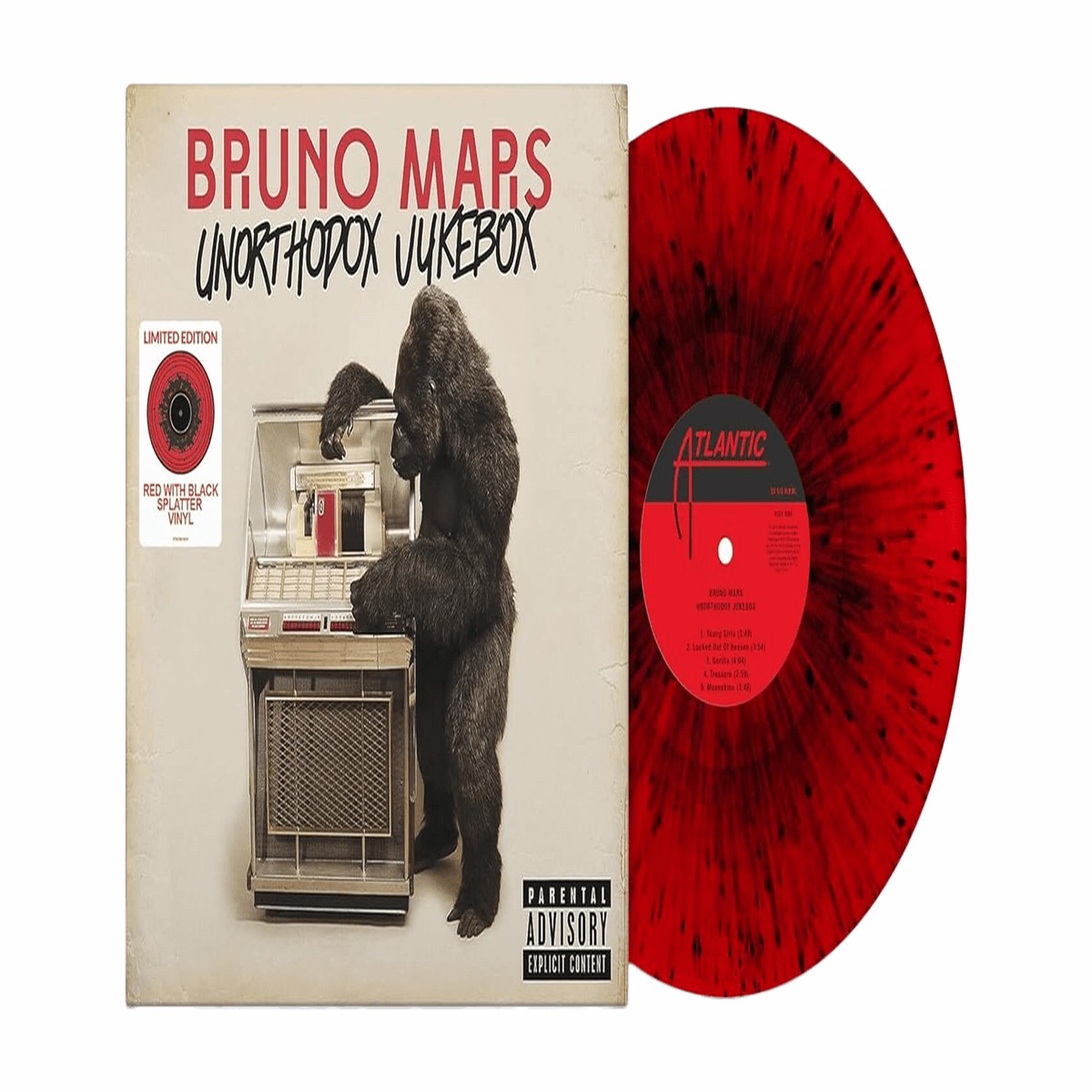 Bruno Mars : Unorthodox Jukebox (Red with Black Splatter Vinyl)