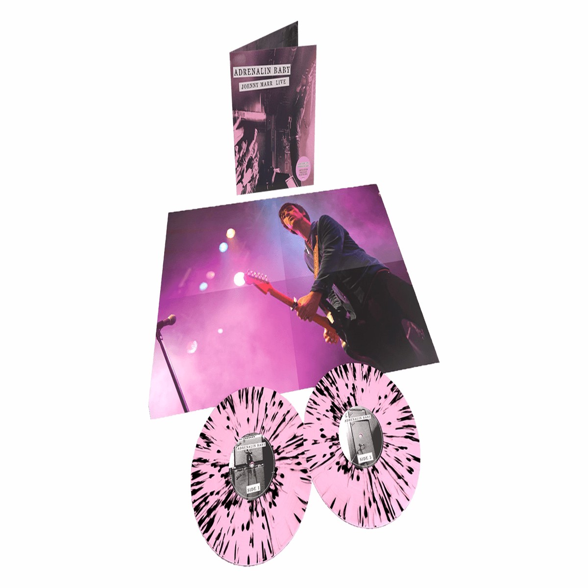 Johnny Marr : Adrenalin Baby (Pink & Black Splatter Vinyl LP)