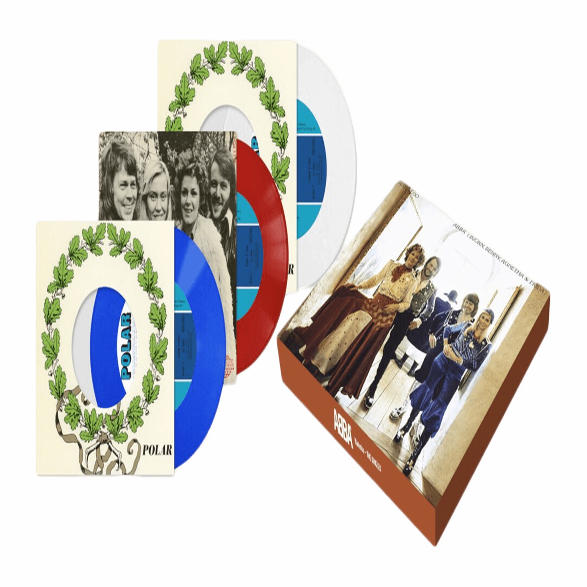 ABBA : Waterloo (3×7″ Coloured Vinyl Boxset) (Exclusive to The Record Hub.com)
