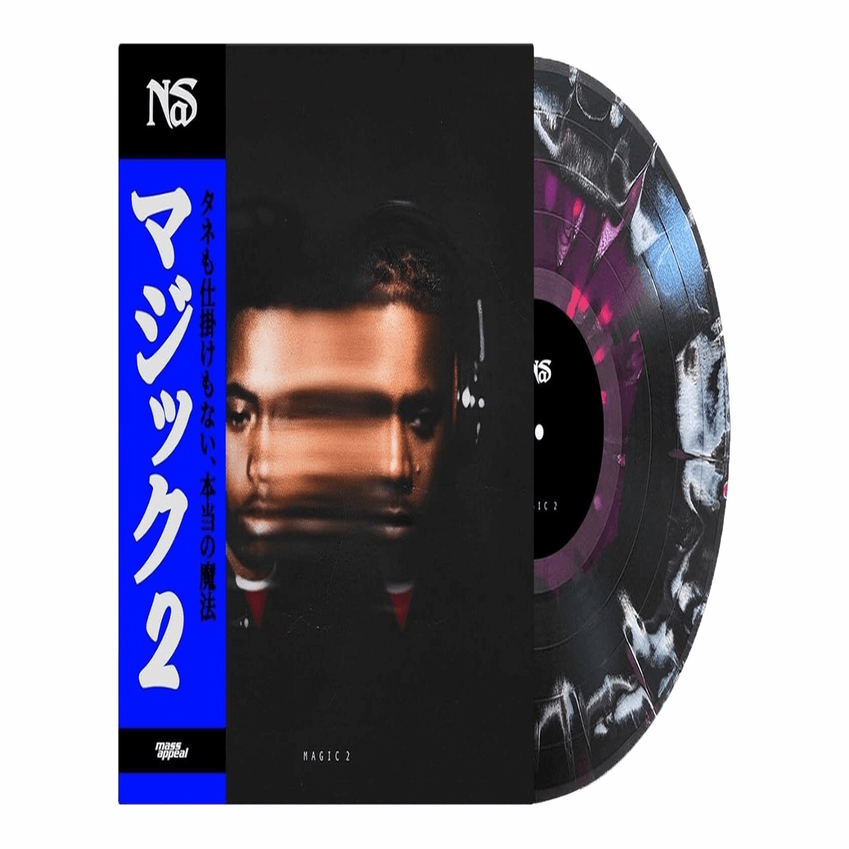 Nas : Magic 2 (Color Splatter Effect: Neon Violet / Black / White / Magenta Vinyl)