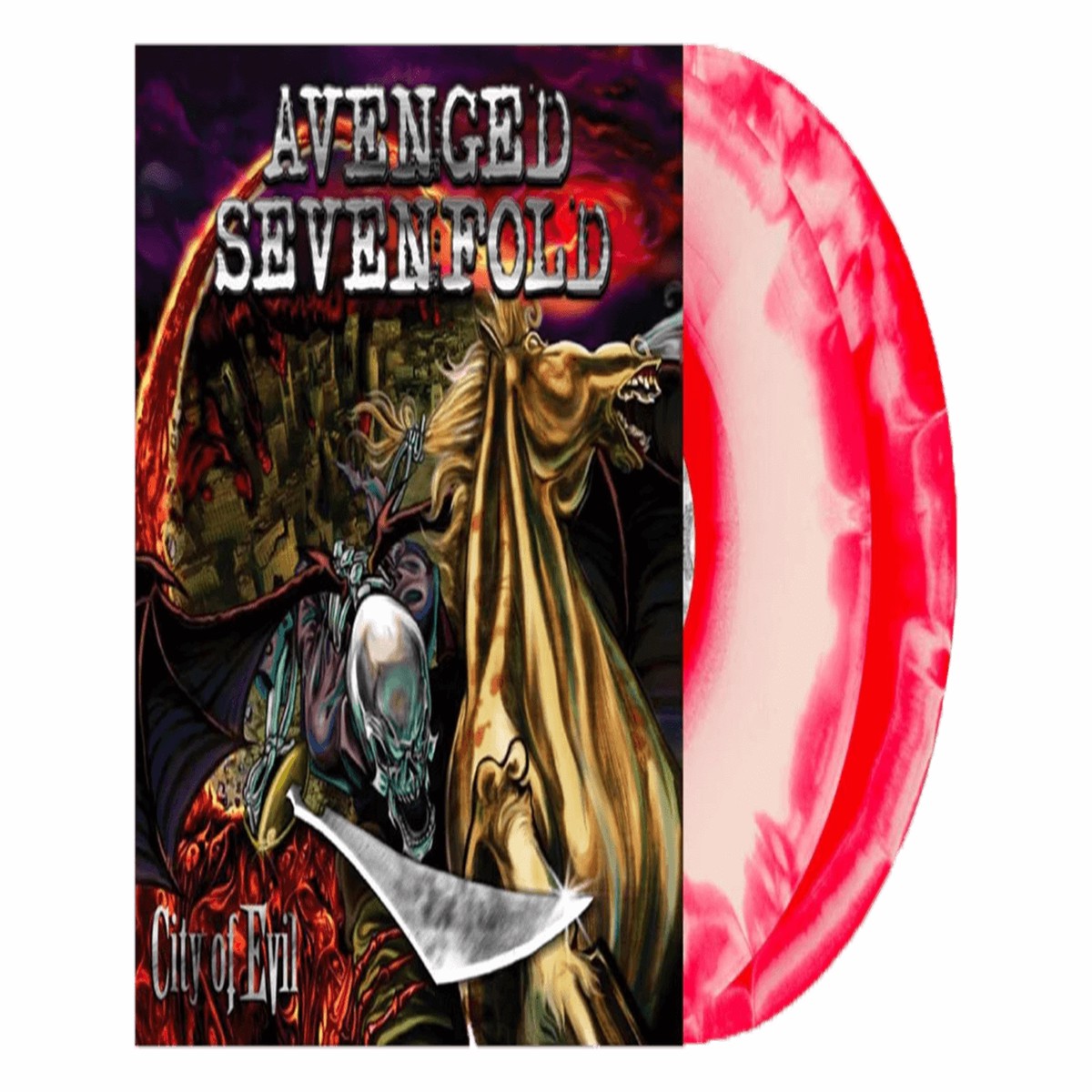 Avenged Sevenfold : City of Evil (Red & White Swirl Vinyl)