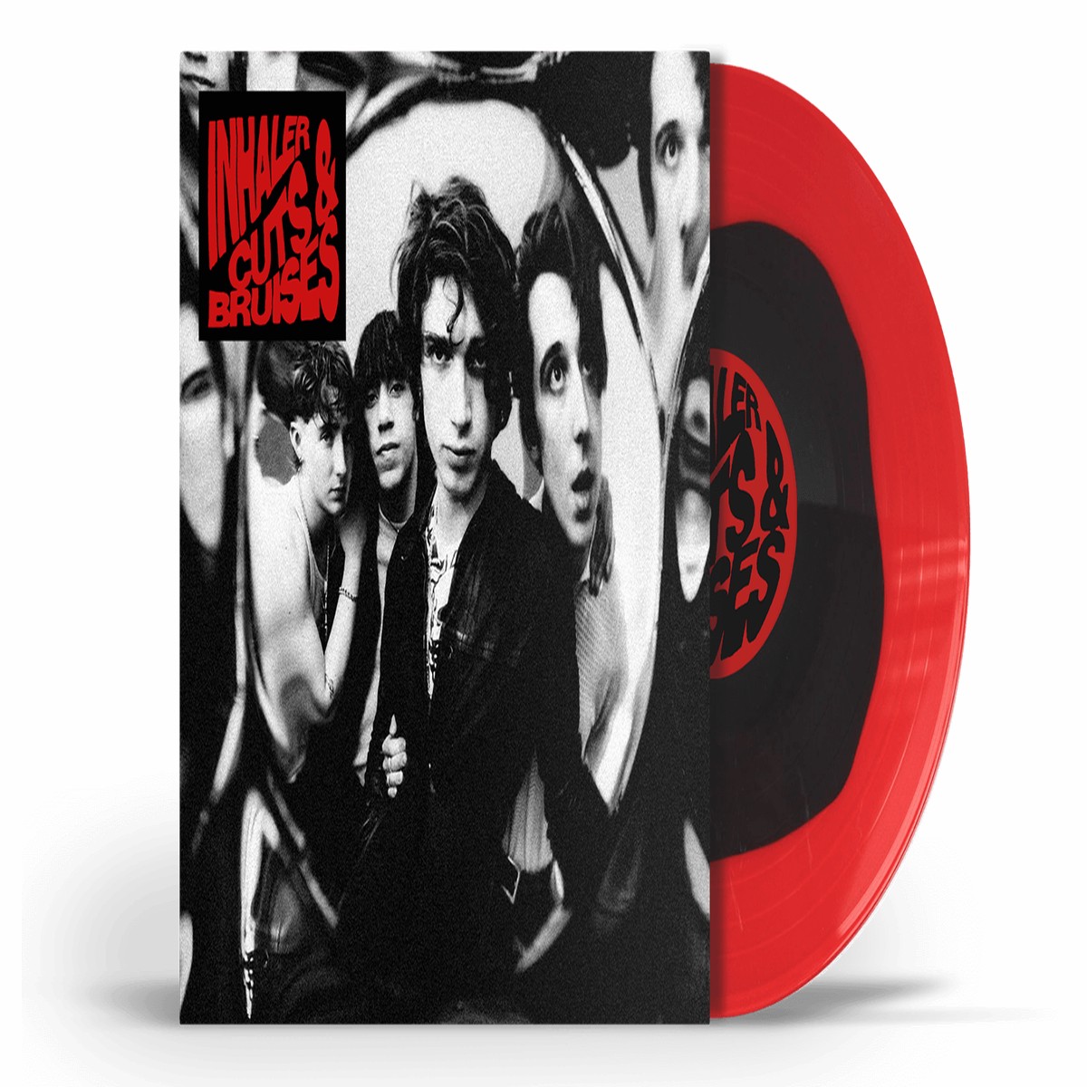 Inhaler : Cuts & Bruises (Black/Red Circle Vinyl) (Exclusive In Ireland To TRH