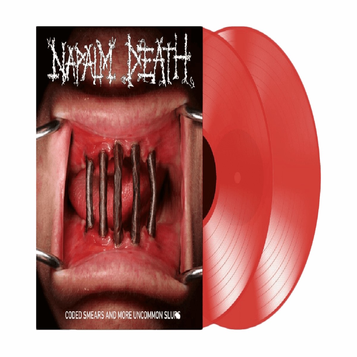 Napalm Death : Coded Smears & More Uncommon Slurs’ (Transparent Red Vinyl)