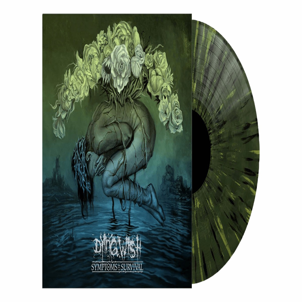 Dying Wish : Symptoms of Survival (Green with Black / Yellow Splatter Vinyl LP)
