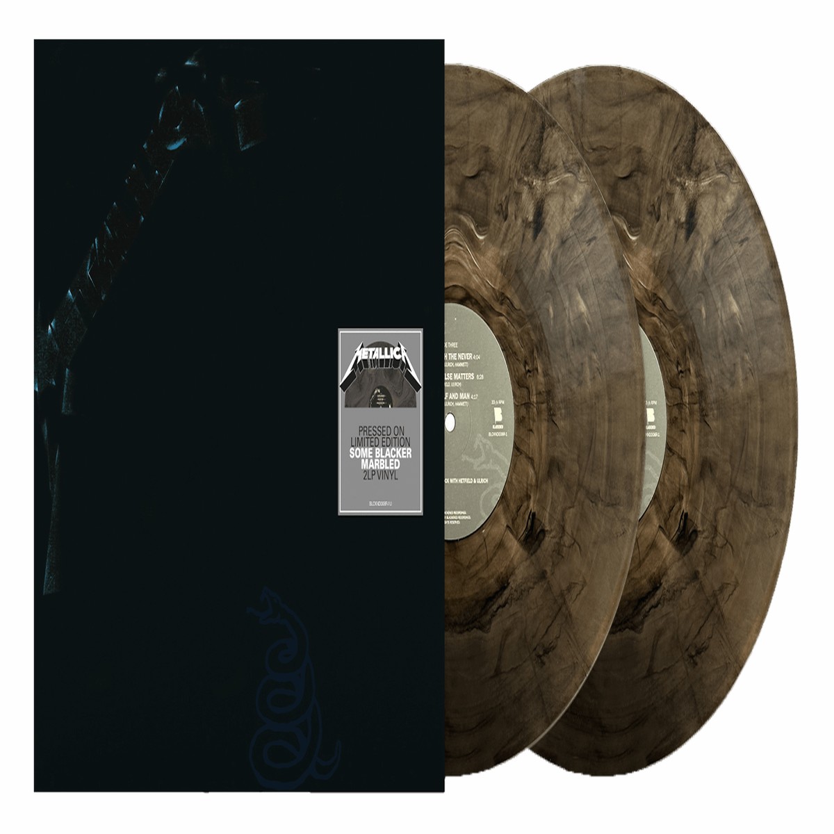 Metallica : Metallica (Some Blacker Marbled Coloured Vinyl)