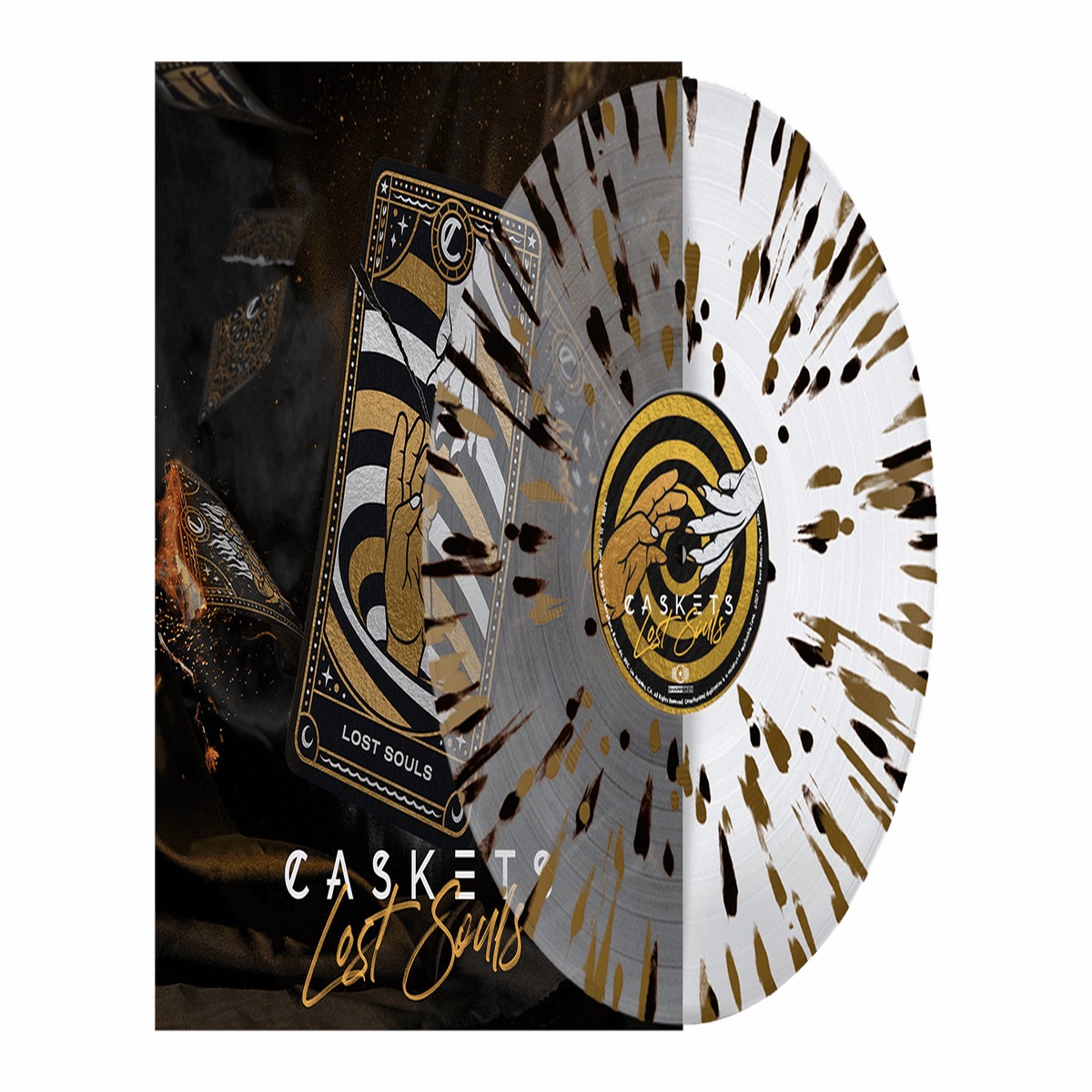 Caskets : Lost Souls (Clear Vinyl with Gold Black Splatter)