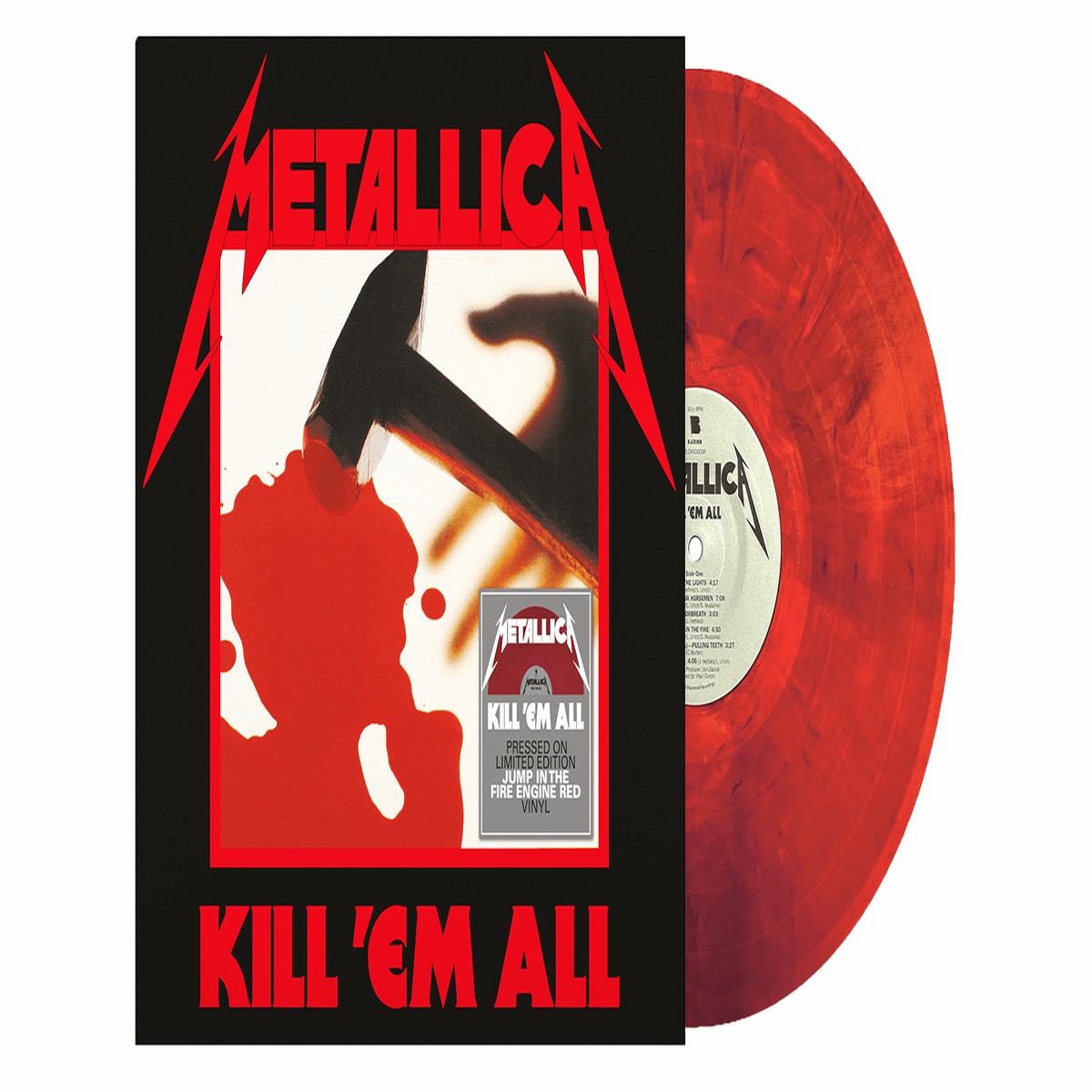 Metallica : Kill’em All (Jump In The Fire Engine Red Coloured Vinyl)