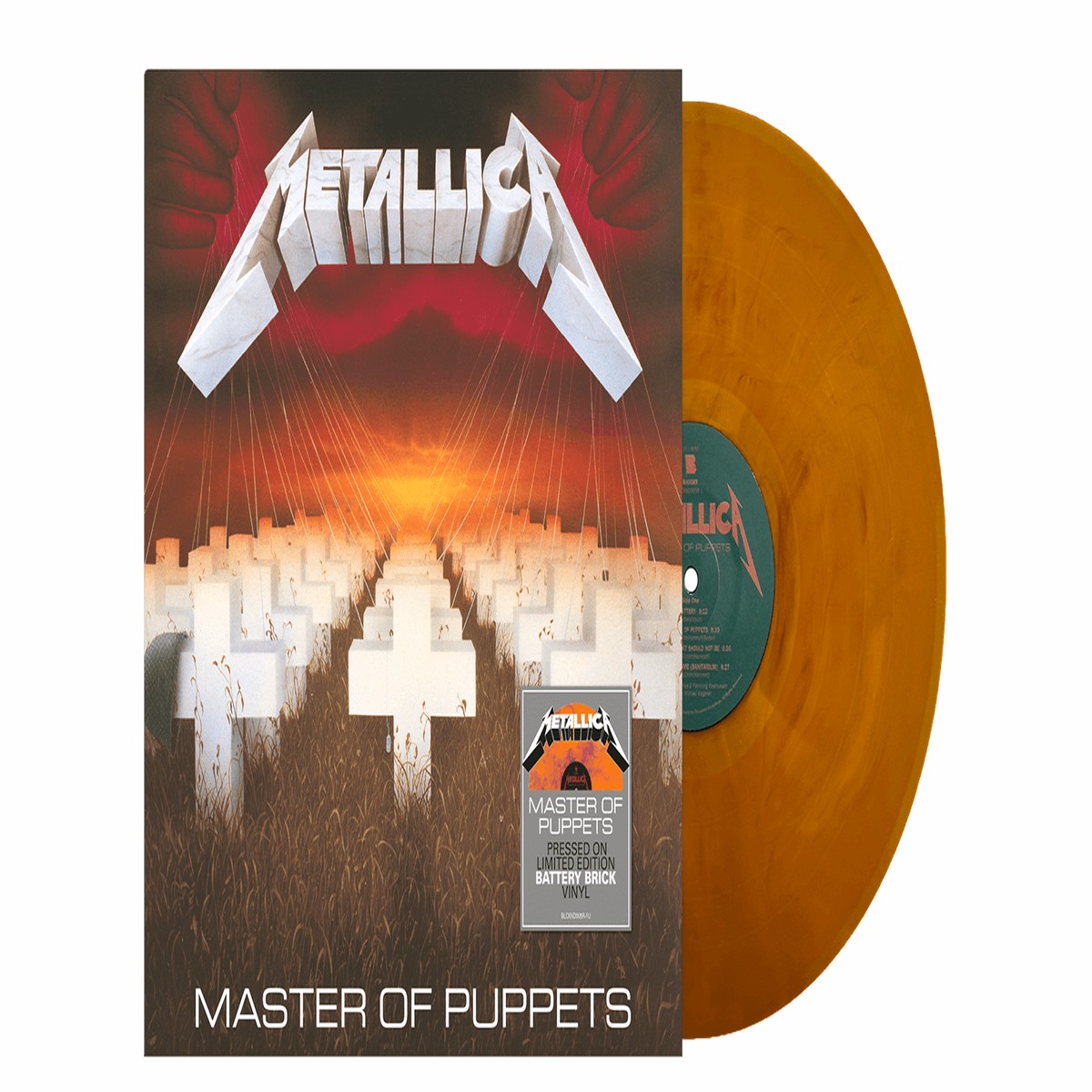 Metallica : Master of Puppets (Battery Brick Coloured Vinyl)