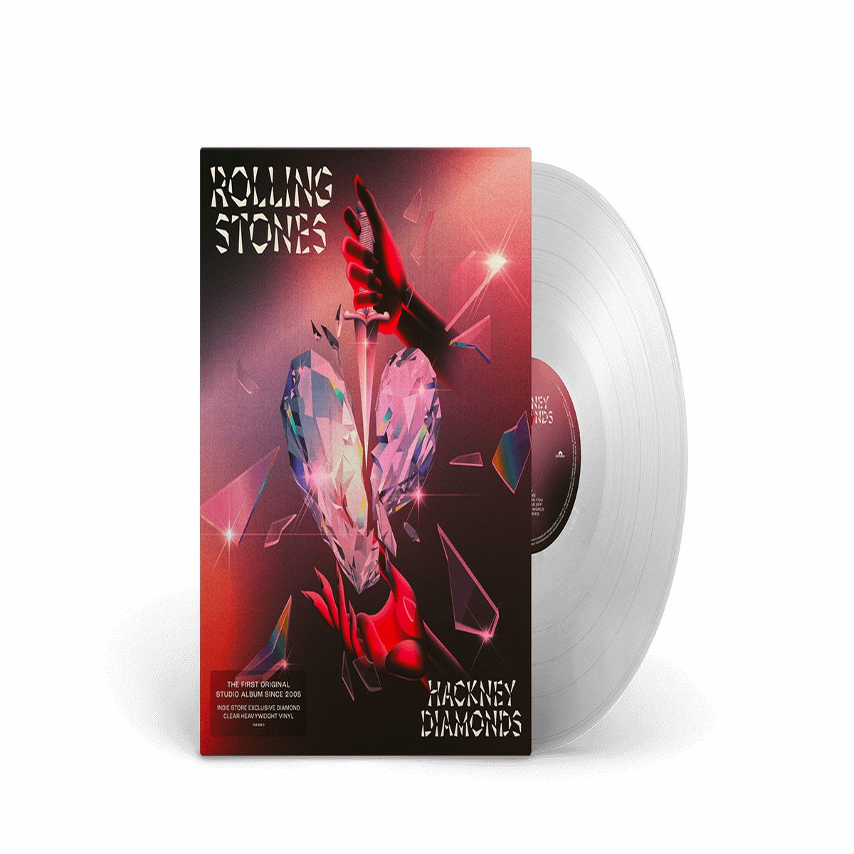 The Rolling Stones : Hackney Diamonds (1LP – Gatefold Clear Vinyl)