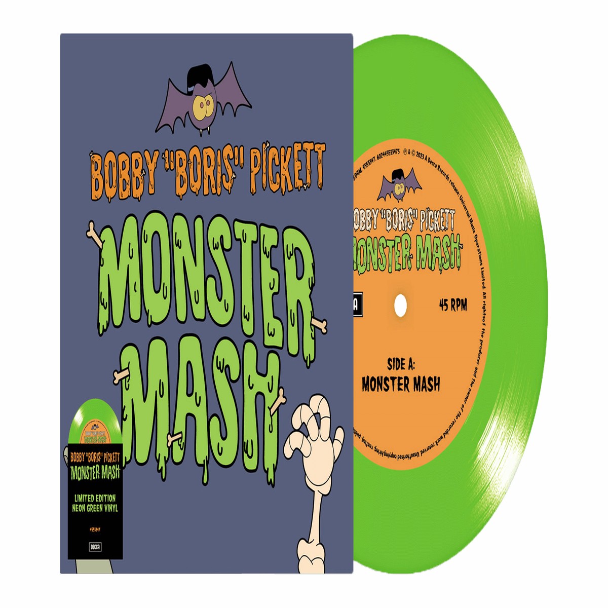 Bobby Boris Pickett : Monster Mash (7″ Neon Green Vinyl)