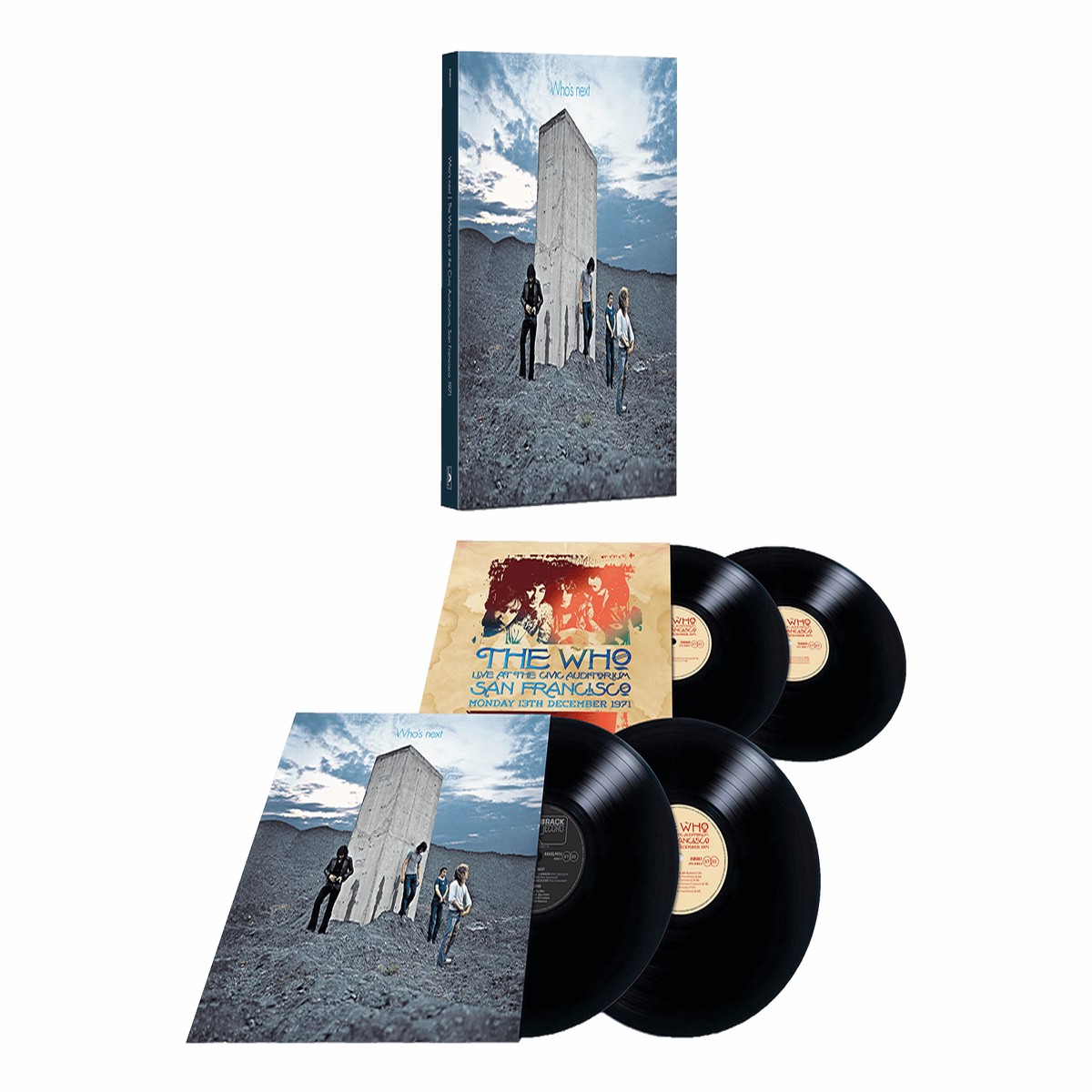 The Who : Who’s Next – 50th Anniversary (Album + San Francisco Live – 1971) (4LP 180g Black Vinyl)