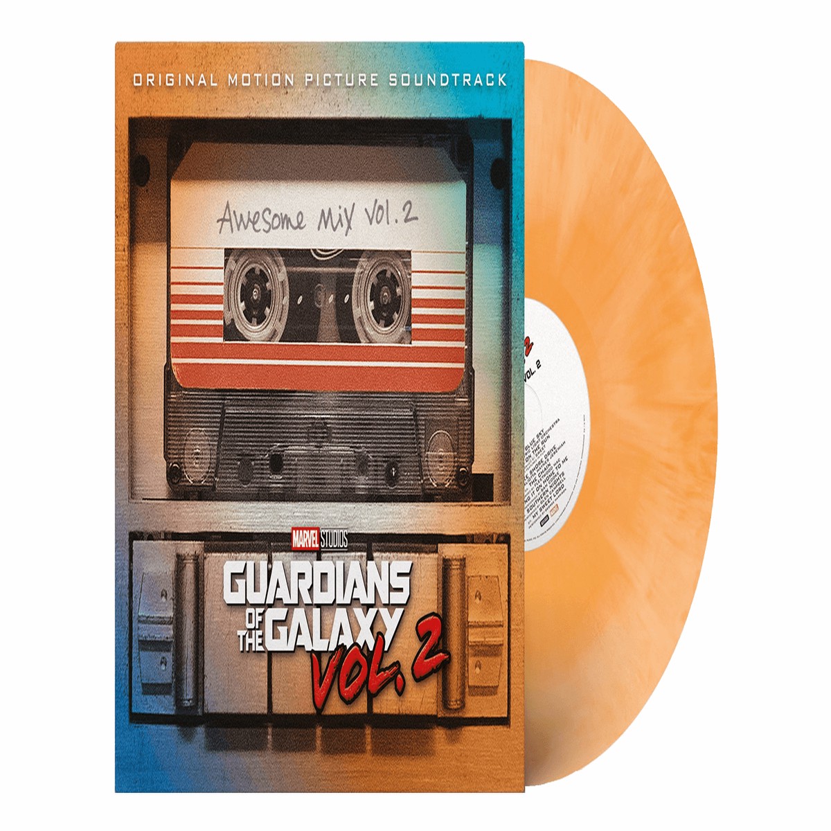 Various Artists : Guardians of the Galaxy Vol. 2: Awesome Mix Vol. 2 (Orange Galaxy Effect Vinyl)