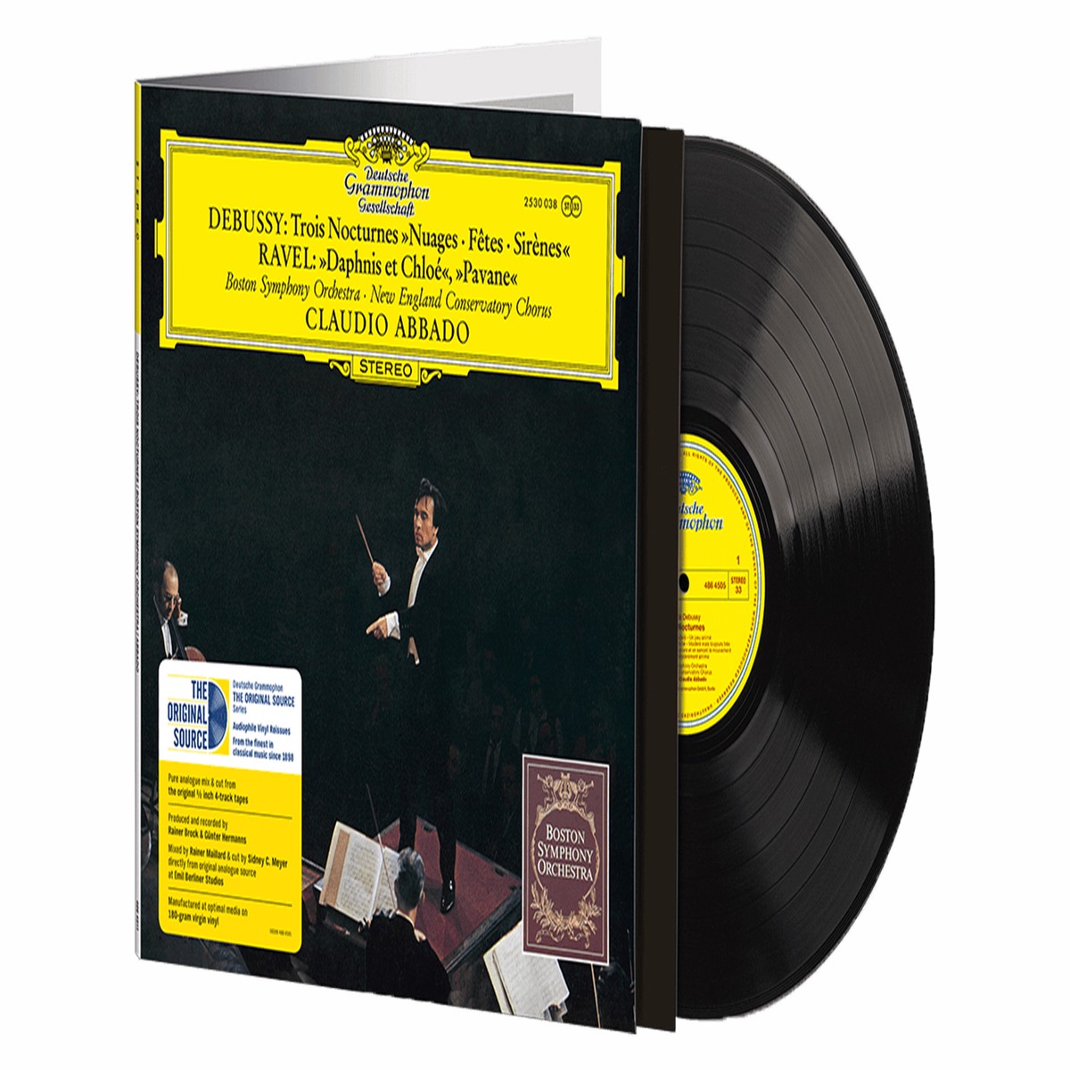 Claudio Abbado & Boston Symphony Orchestra : Claude Debussy – Nocturnes / Maurice Ravel: Daphnis Et Chloe Suite Nr. 2 & Pavane (Ltd Numbered LP)