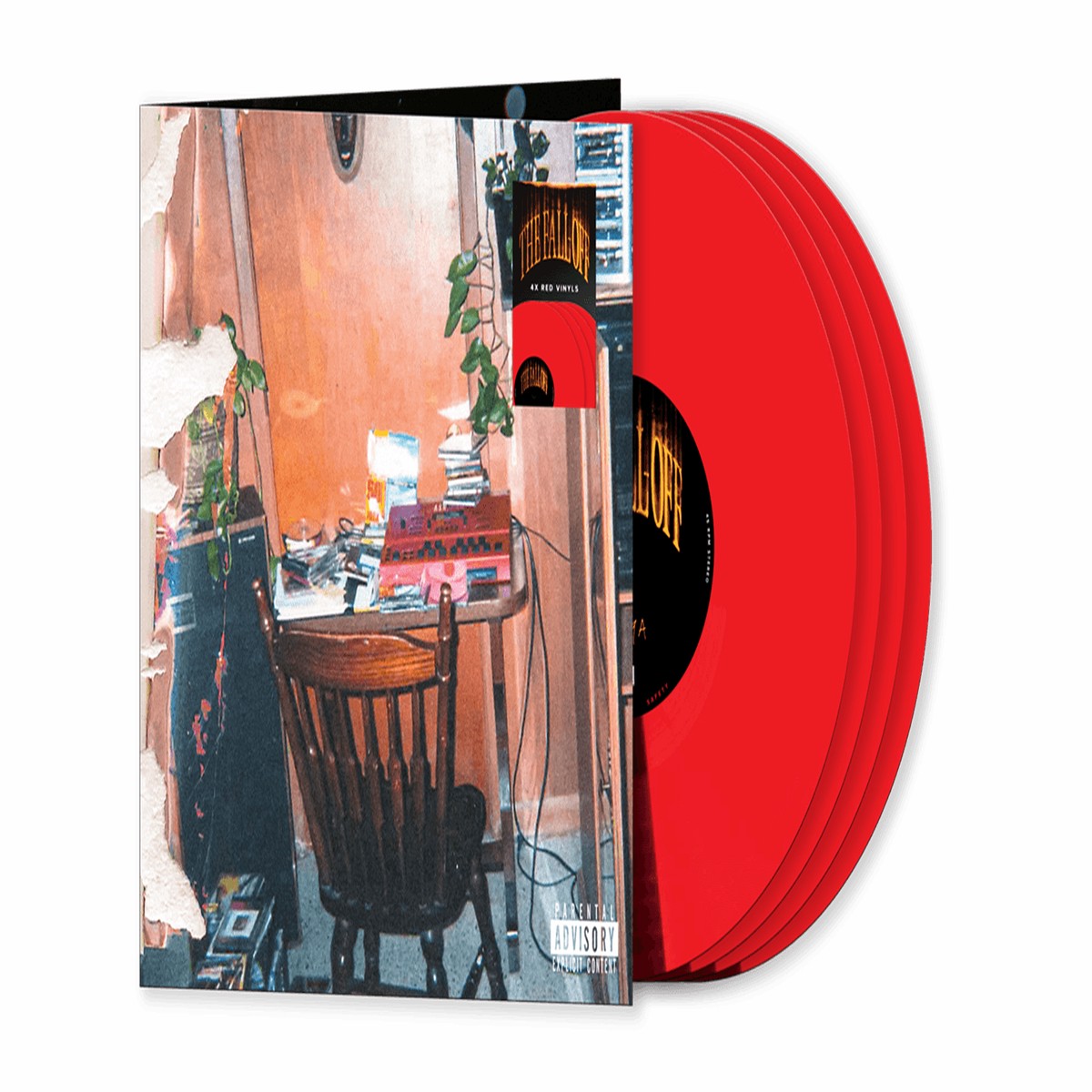 J Cole : The Fall-off (4LP Set) (Red Vinyl)