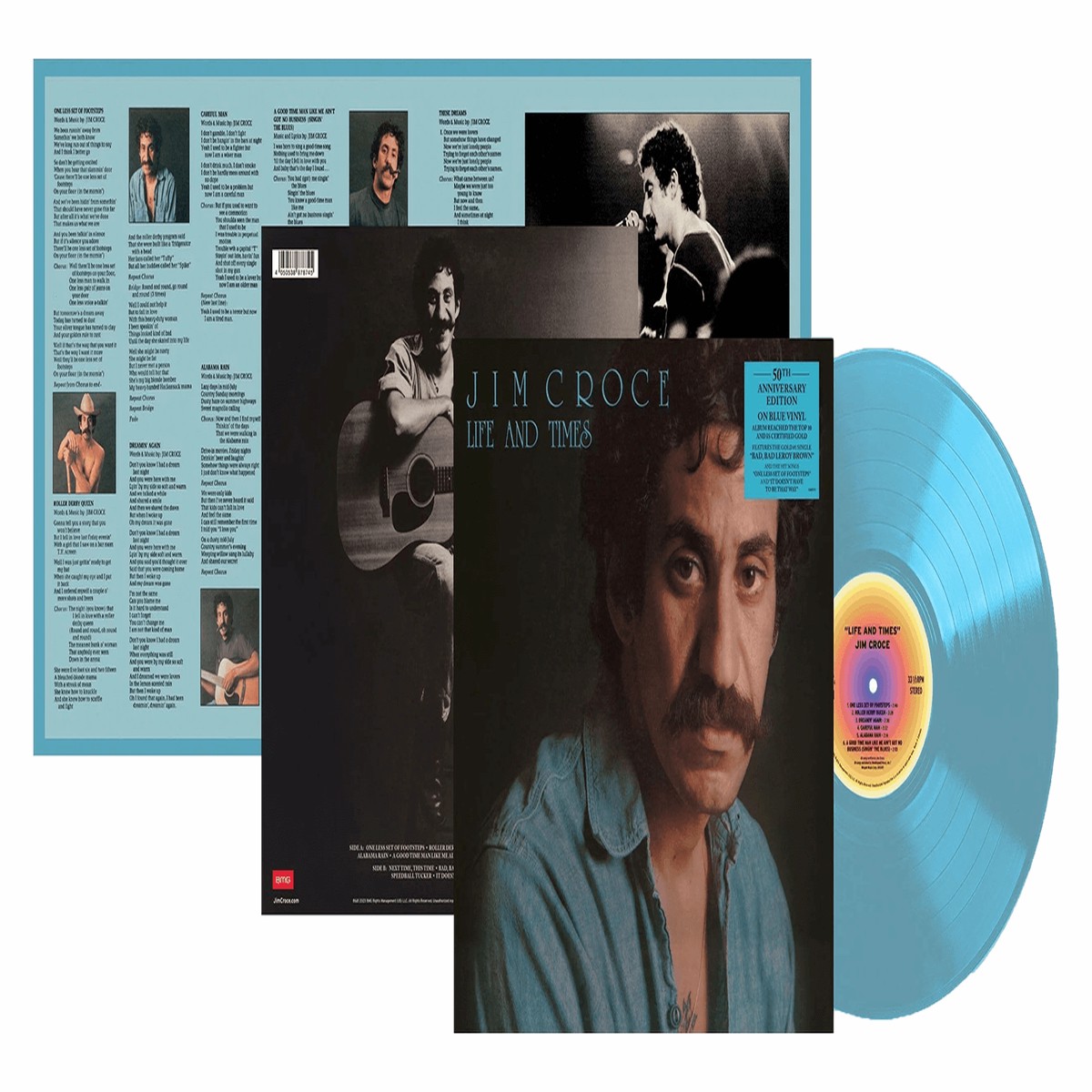 Jim Croce : Life & Times (50th Anniversary 180g Blue Vinyl]
