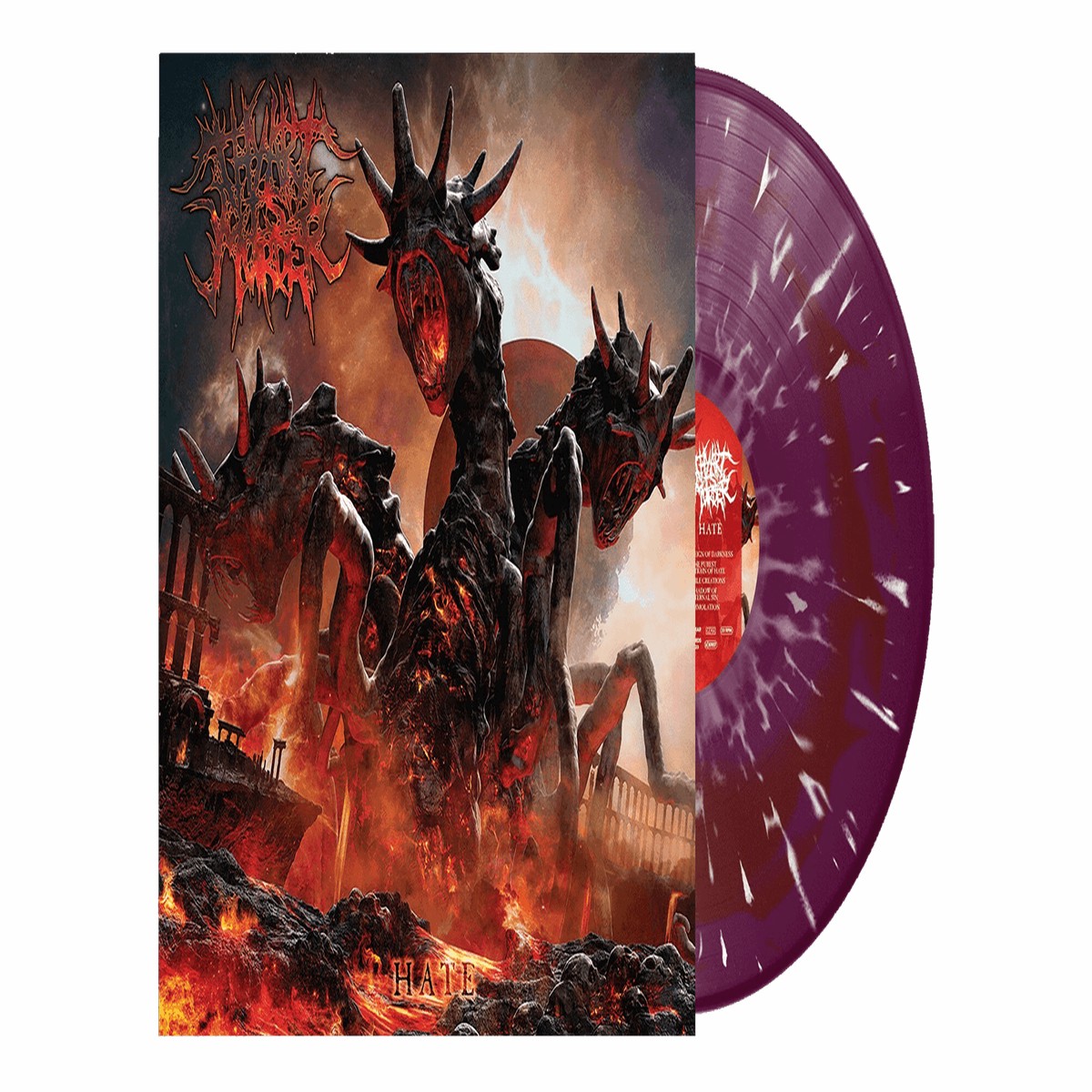 Thy Art Is Murder : Hate (Ltd Purple Red Swirl w/ White Splatter Vinyl)