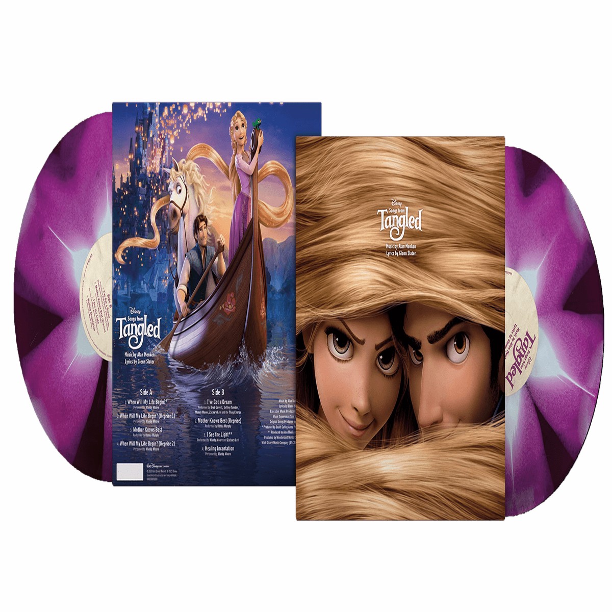 Various Artists : Songs from Tangled (Stargazer Lily and Ivory Coloured Vinyl)