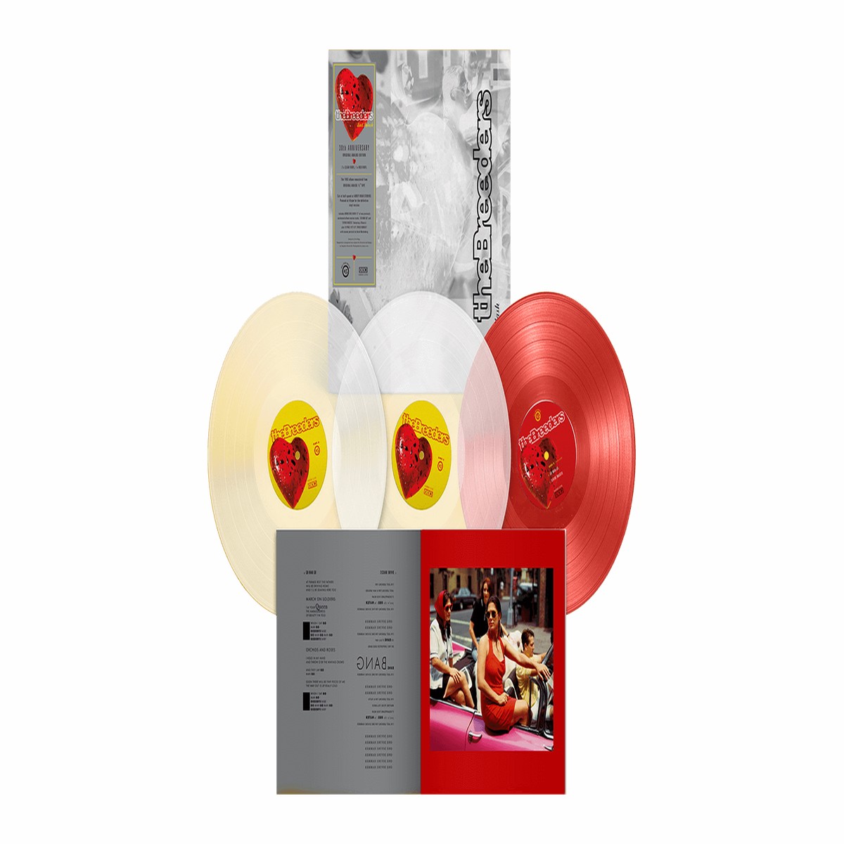 The Breeders : Last Splash (2LP + 12″ 25th Anniversary Edition Clear Vinyl 2LP/Red 12″)