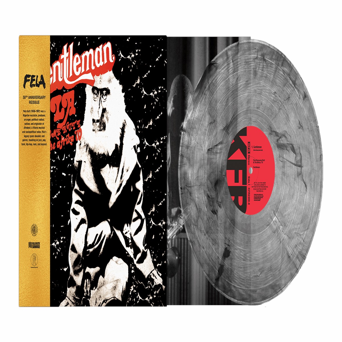 Fela Kuti : Gentleman – 50th Anniversary (Ltd Clear Vinyl w/ Black Wisp)