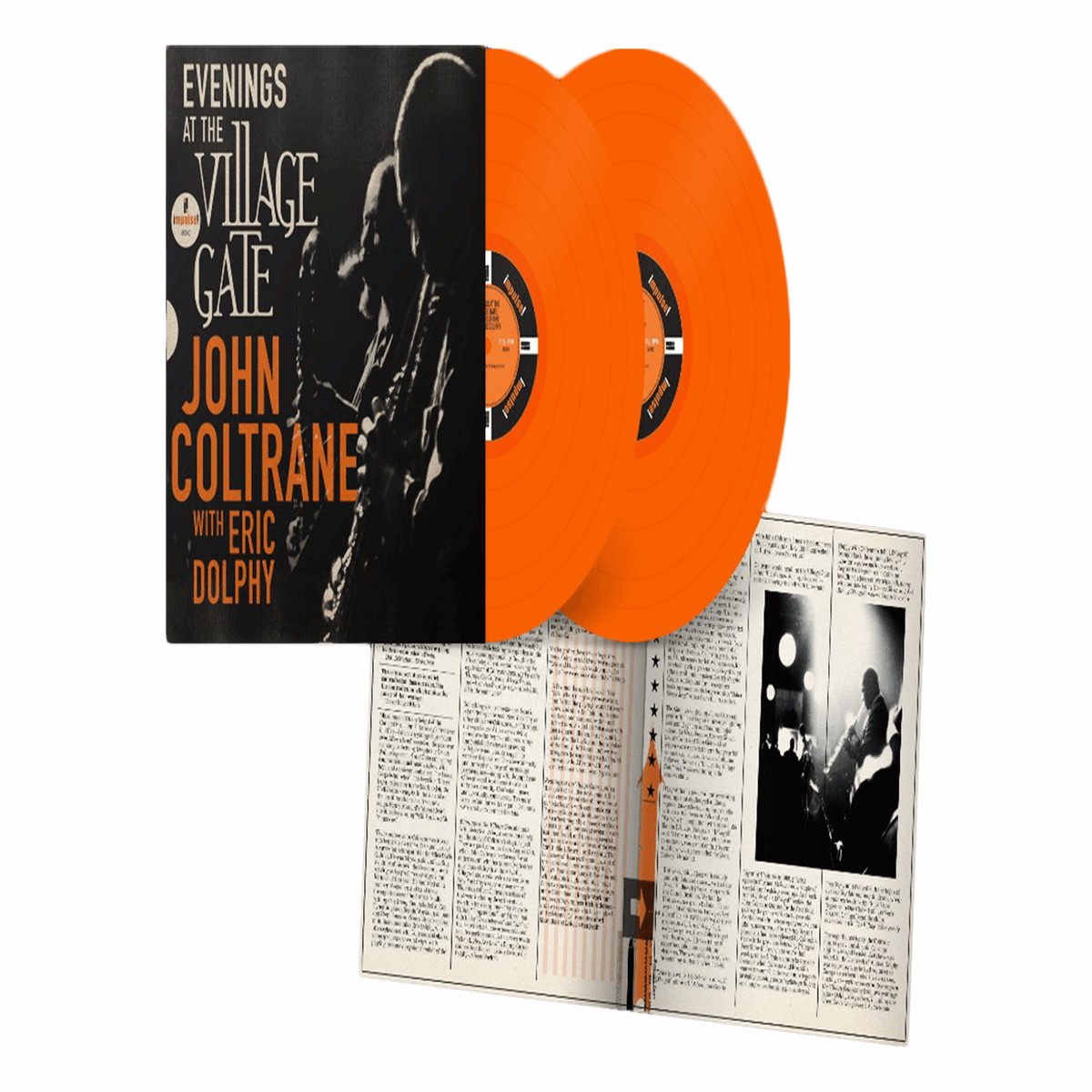John Coltrane, Eric Dolphy : Evenings at the Village Gate – John Coltrane with Eric Dolphy (Orange Vinyl) – TRH Exclusive in Ireland