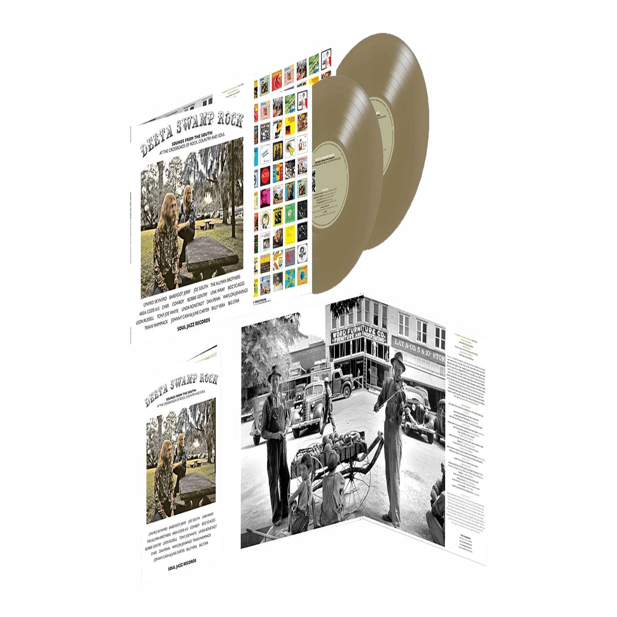 VA / Soul Jazz Records Presents : Delta Swamp Rock Sounds From The South – At The Crossroads Of Rock, Country And Soul (2023 Gold Vinyl)