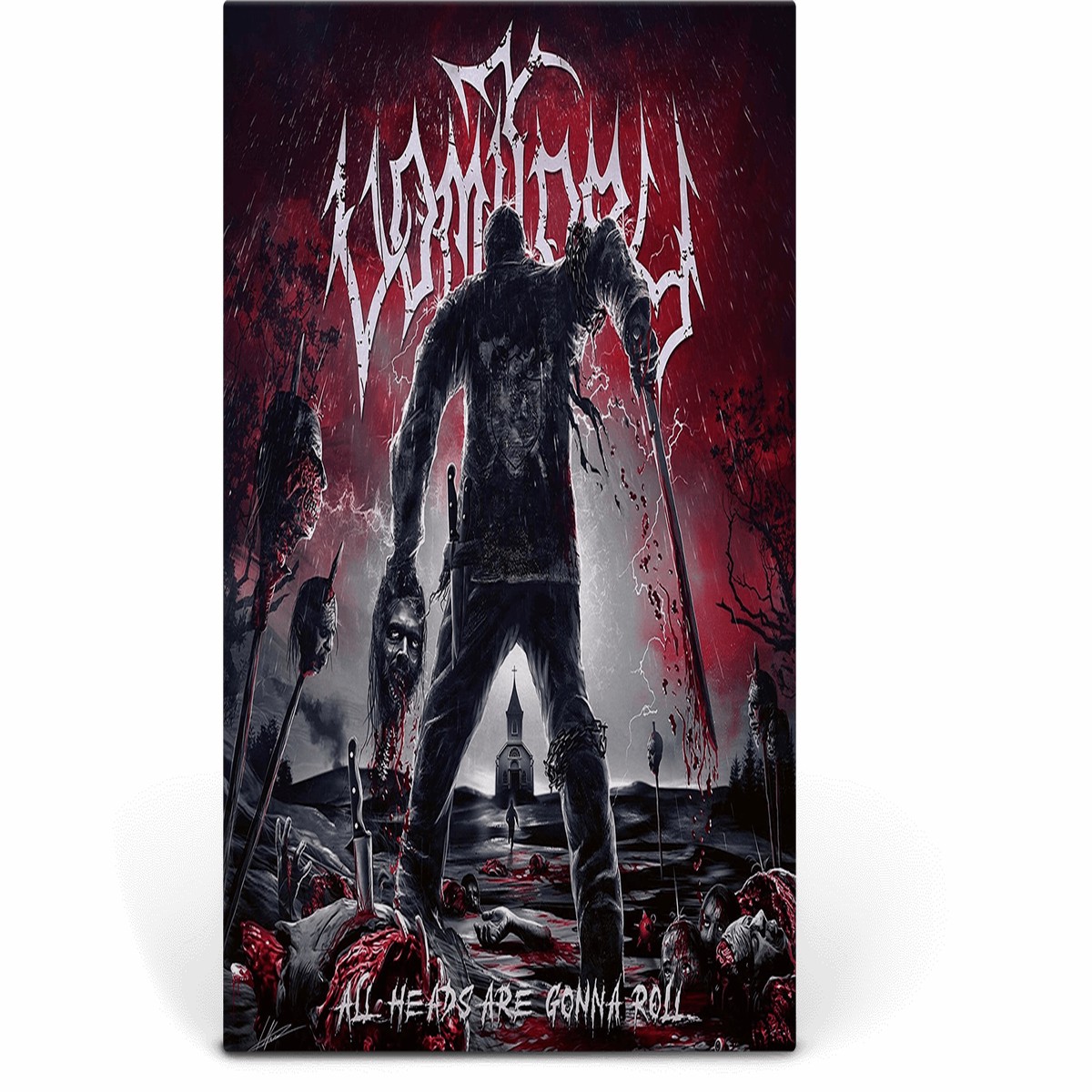 VOMITORY : All Heads Are Gonna Roll (Ltd Crimson Red Marbled Vinyl)