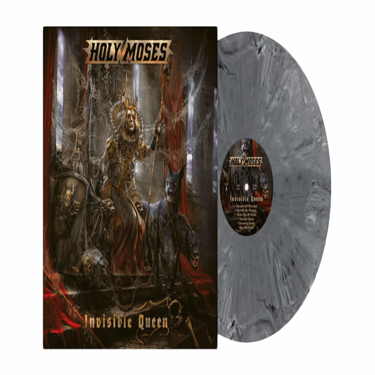 Holy Moses : Invisible Queen (White & Black Marbled Vinyl)