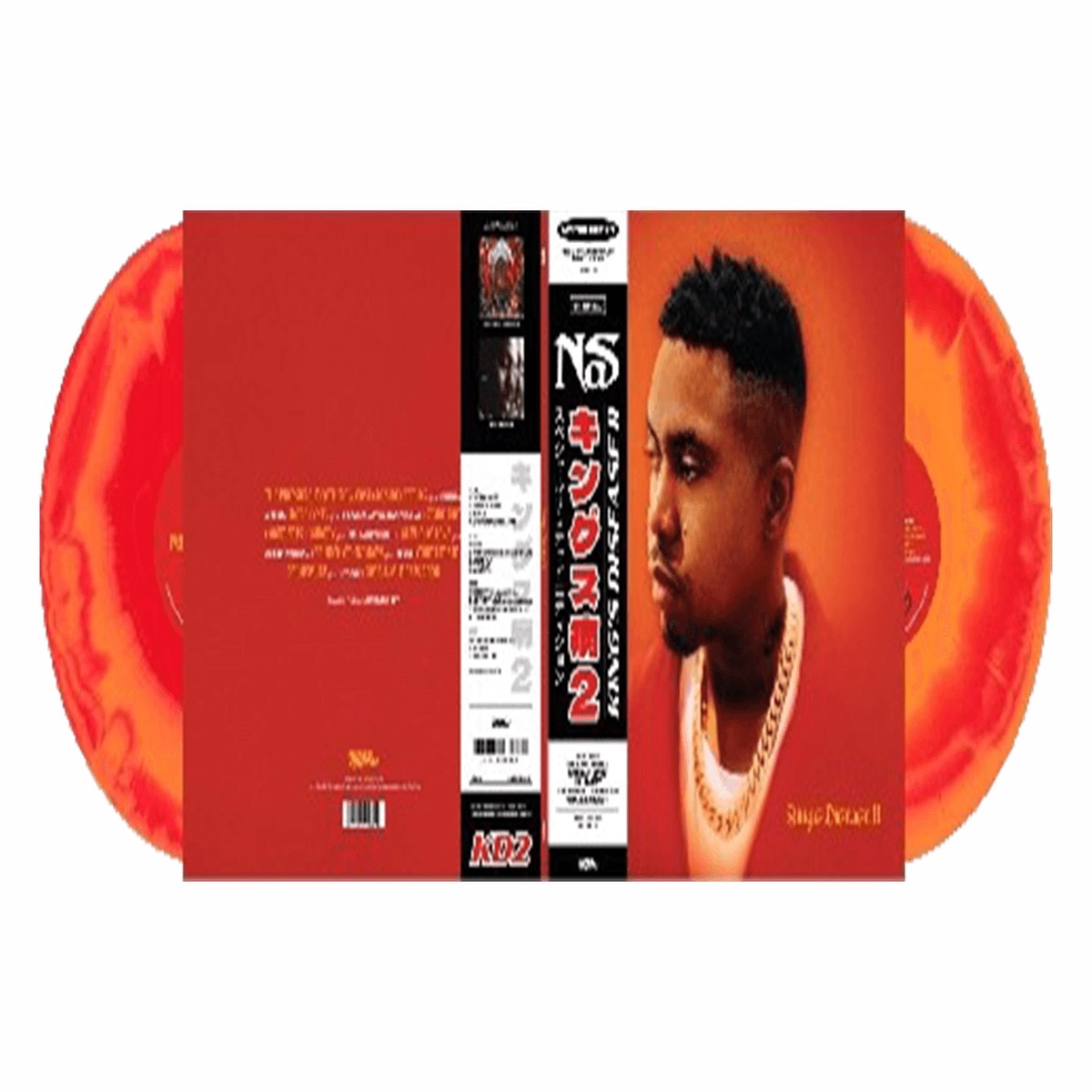 Nas : King’s Disease II (Ltd Red & Tangerine Vinyl w/ OBI Strip & Gold Foil)