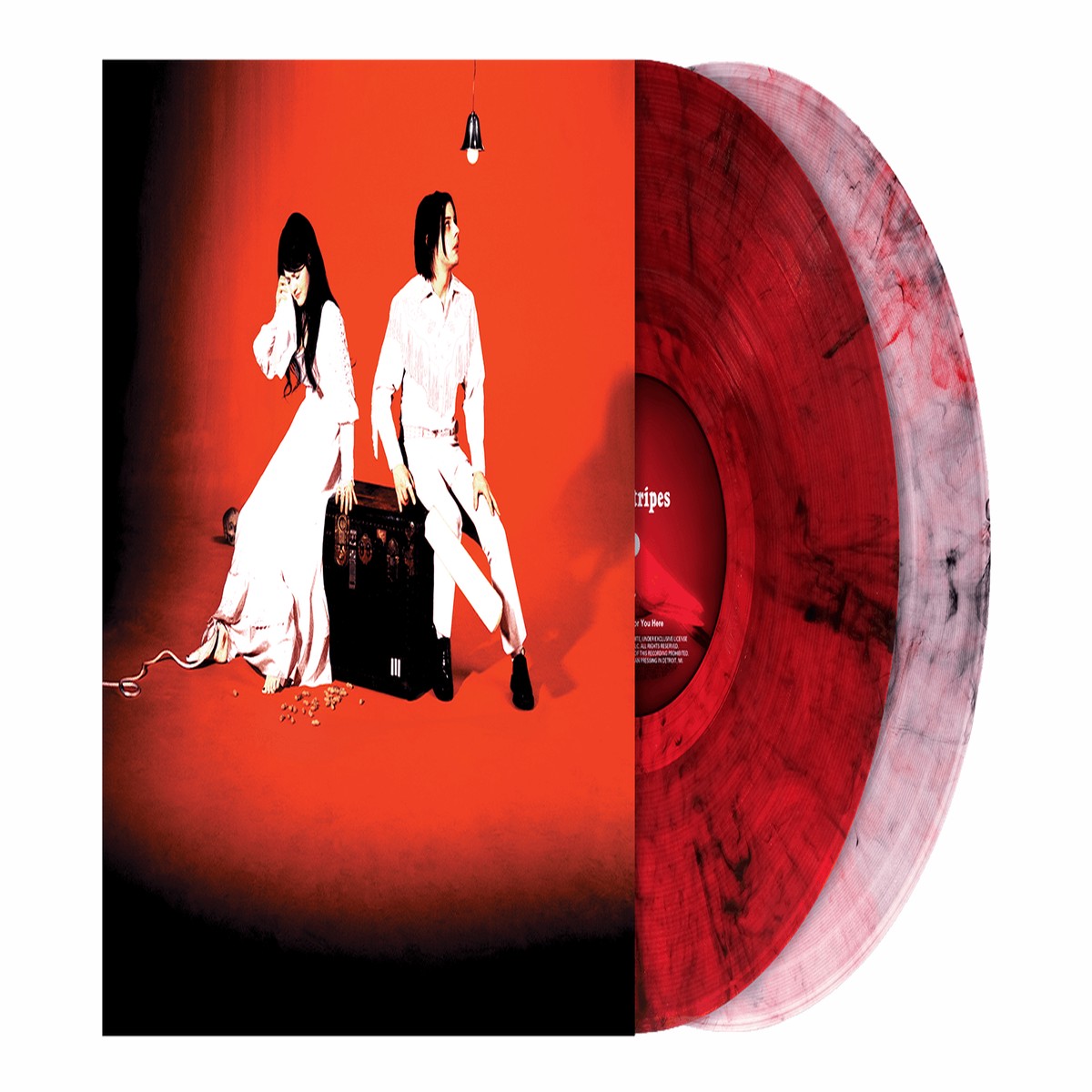 The White Stripes : Elephant – 20th Anniversary (White Iridescent/Red Translucent Mix Vinyl)