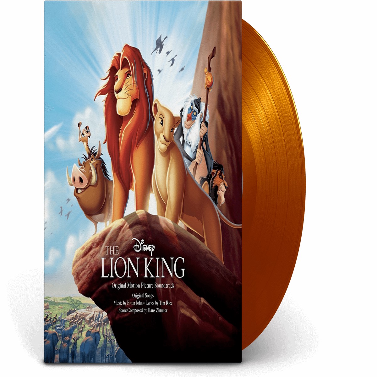 Various Artists : The Lion King (Disney 100 Orange Vinyl)