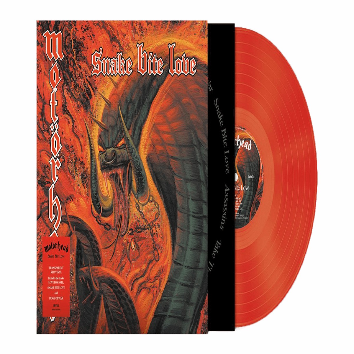 Motrhead : Snake Bite Love (Ltd Transparent Red Vinyl)