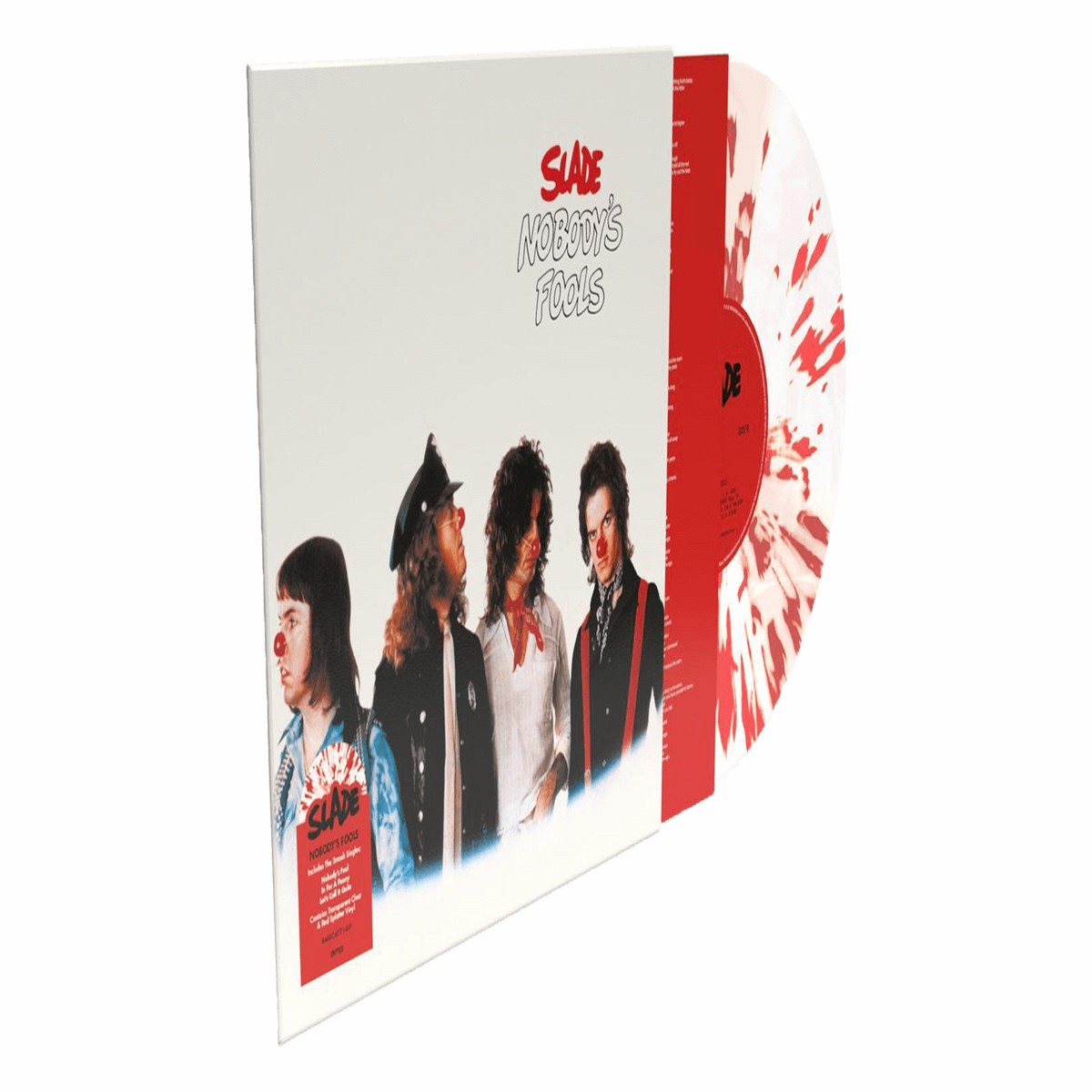 Slade : Nobody’s Fools (Red & White Splatter Vinyl LP)