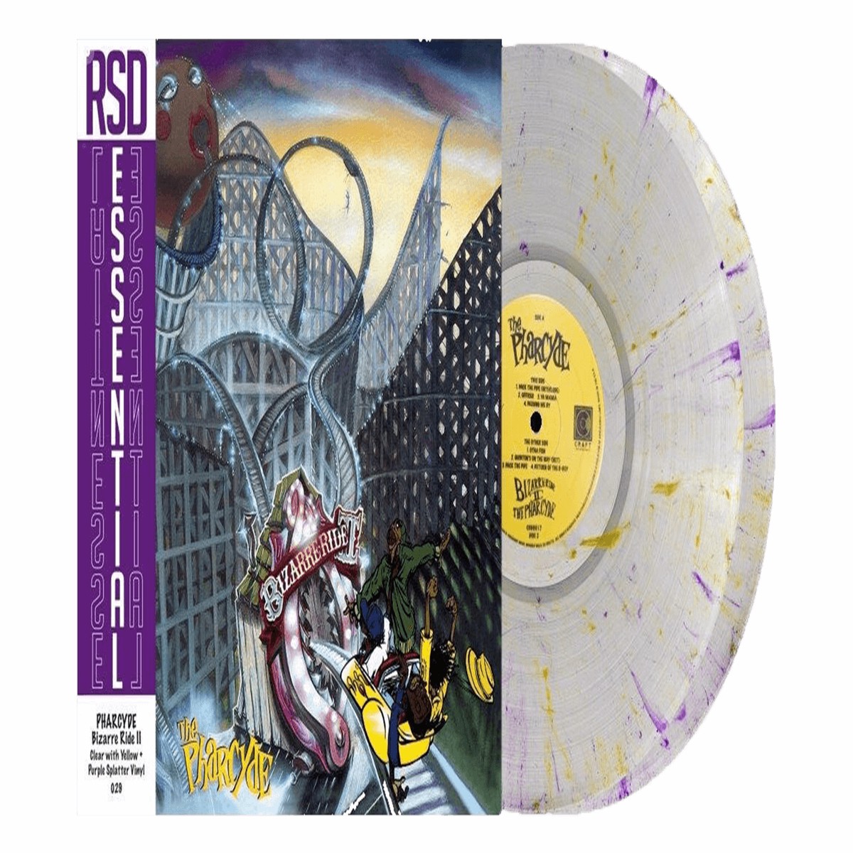 The Pharcyde : Bizarre Ride II The Pharcyde (30th Anniversary 2LP Clear w/ Yellow & Purple Splatter)