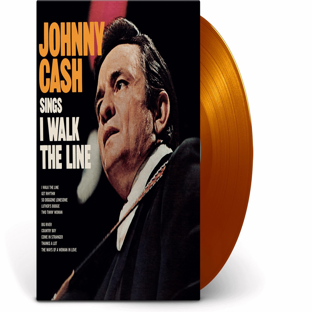 Johnny Cash : Sings I Walk The Line (Orange Vinyl)