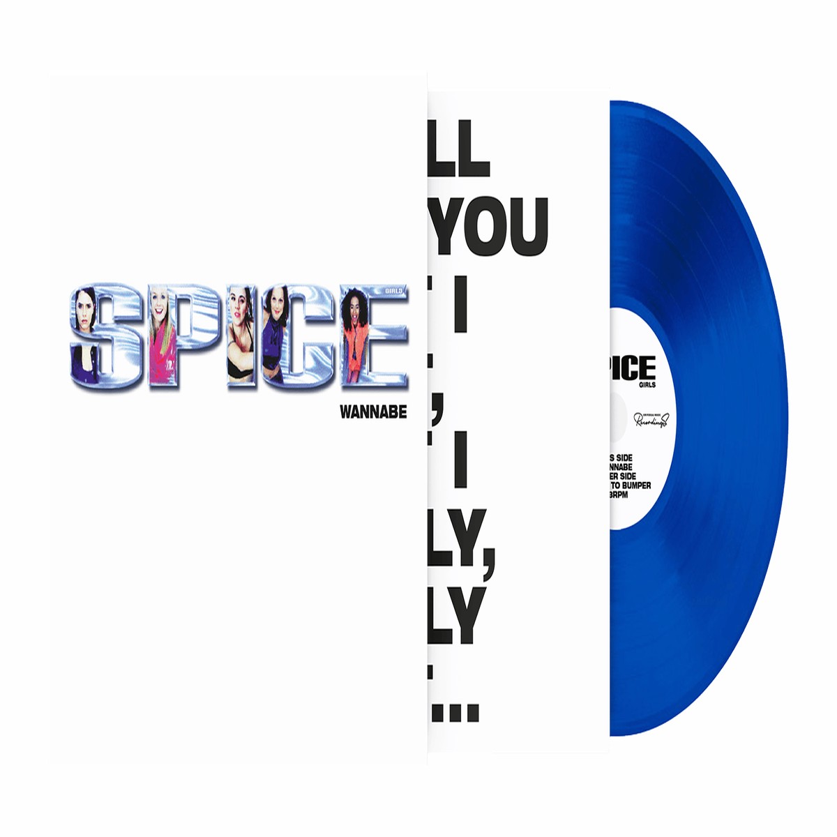 Spice Girls : Wannabe (Cobalt Transparent)(Exclusive to The Record Hub.com)