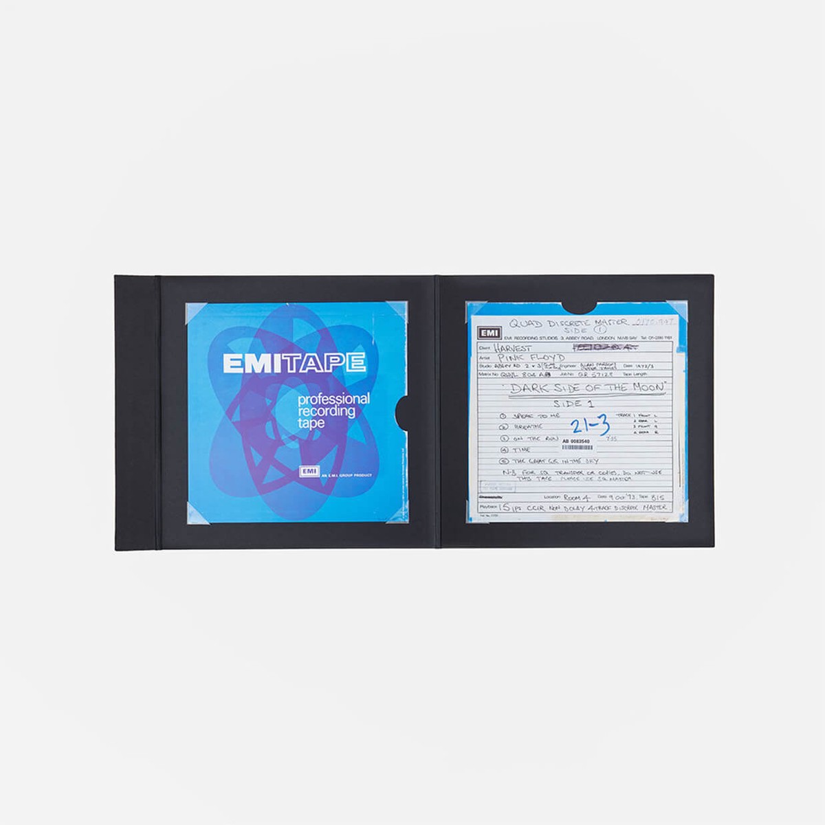 Abbey Road : Pink FloydThe Dark Side of the MoonEMI Tape Box Folio – Side One