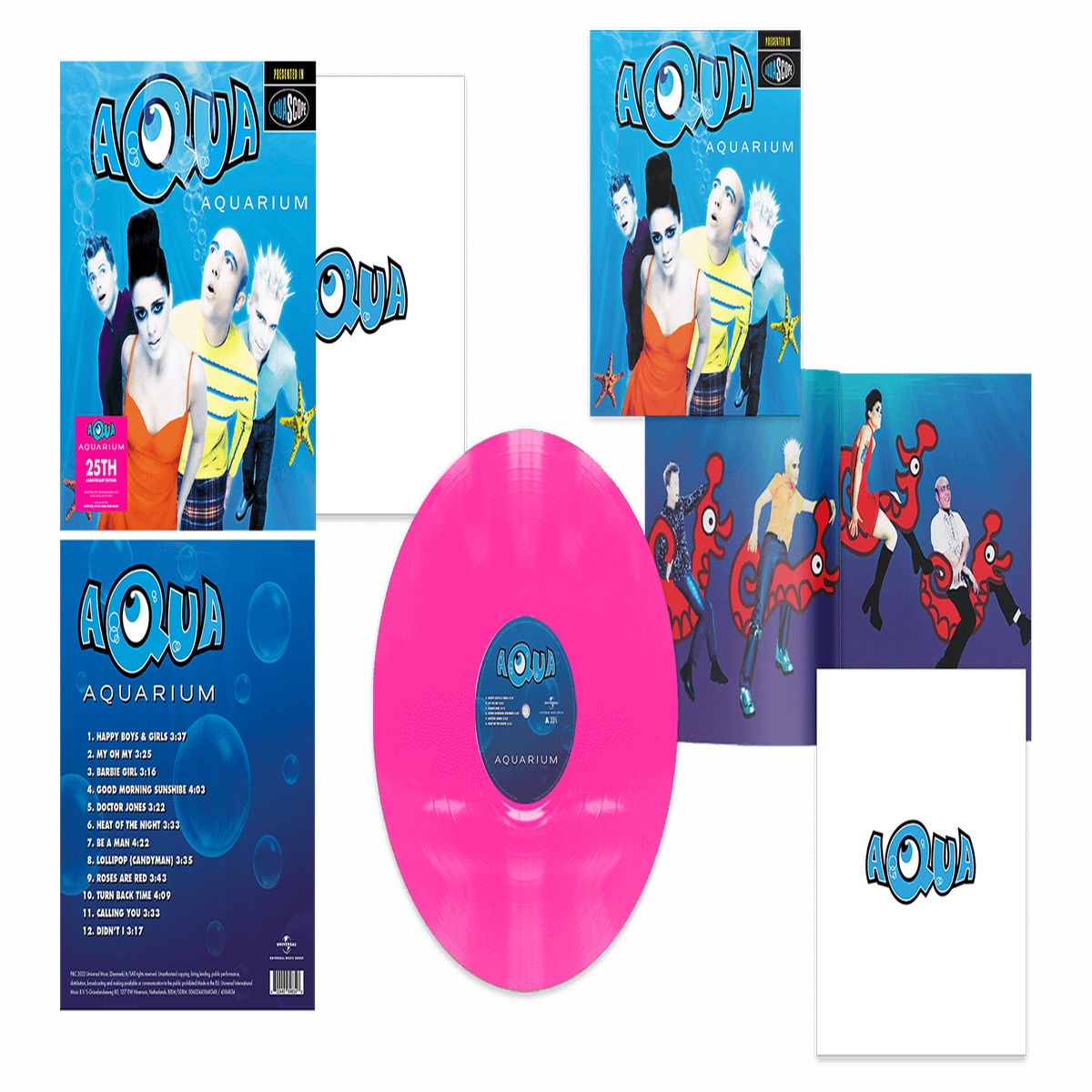 Aqua : Aquarium (25th Anniversary) (Pink Colour Vinyl)
