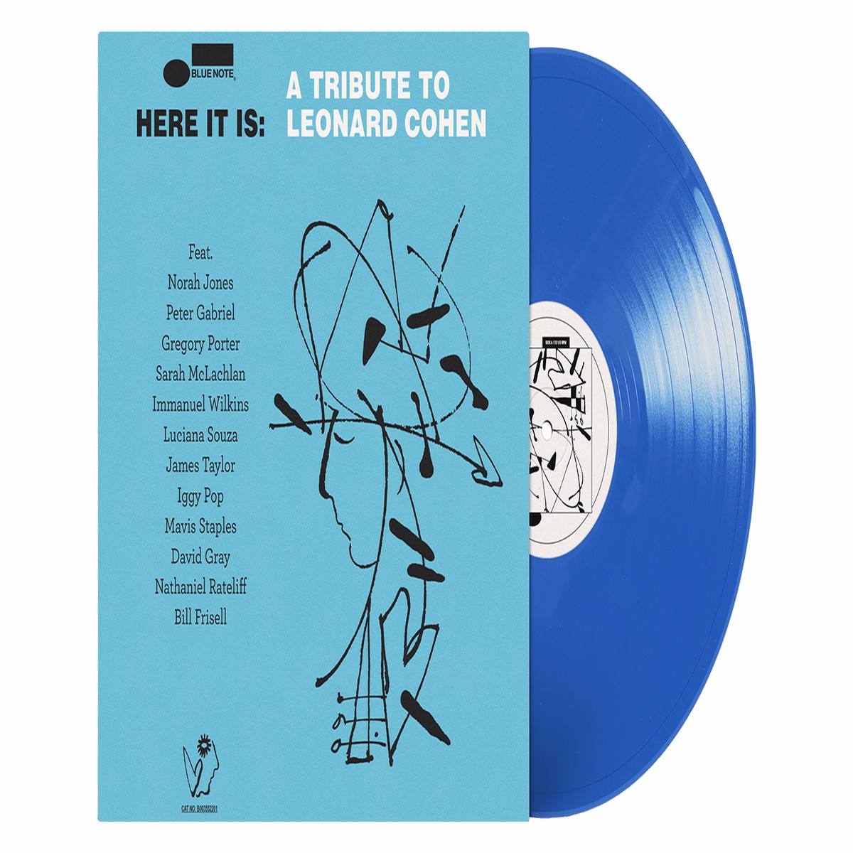 Various Artists : Here It Is: A Tribute to Leonard Cohen (Blue Colour Vinyl)
