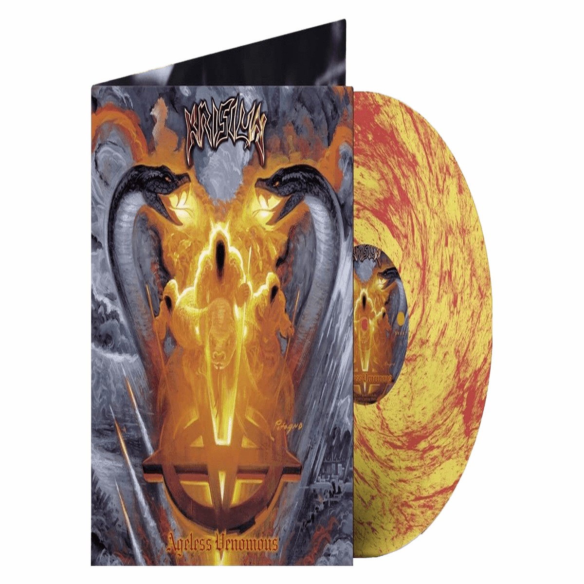 Krisiun : Ageless Venomous (Ltd Yellow & Red Marbled Vinyl)
