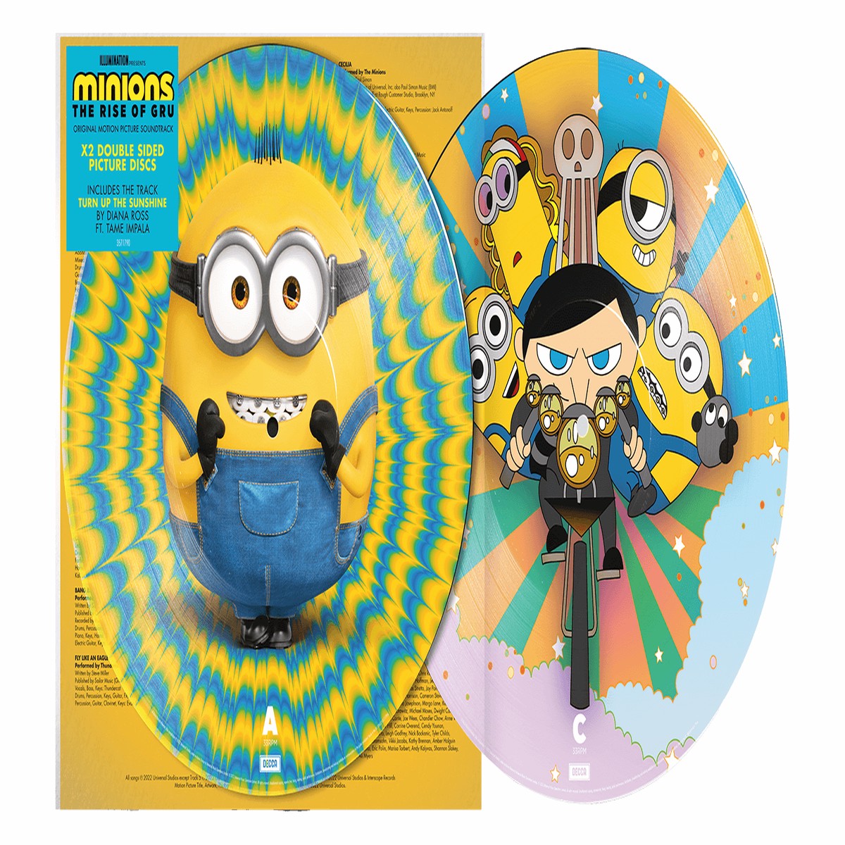 Various Artists : Minions: The Rise Of Gru (2LP Picture Disc)