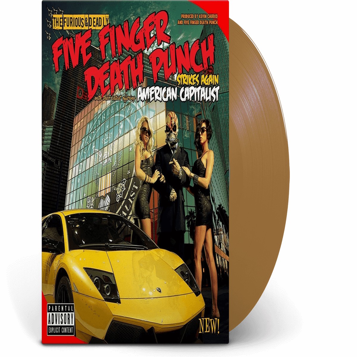 Five Finger Death Punch : American Capitalist (10th Anniversary Ltd Gold Vinyl )
