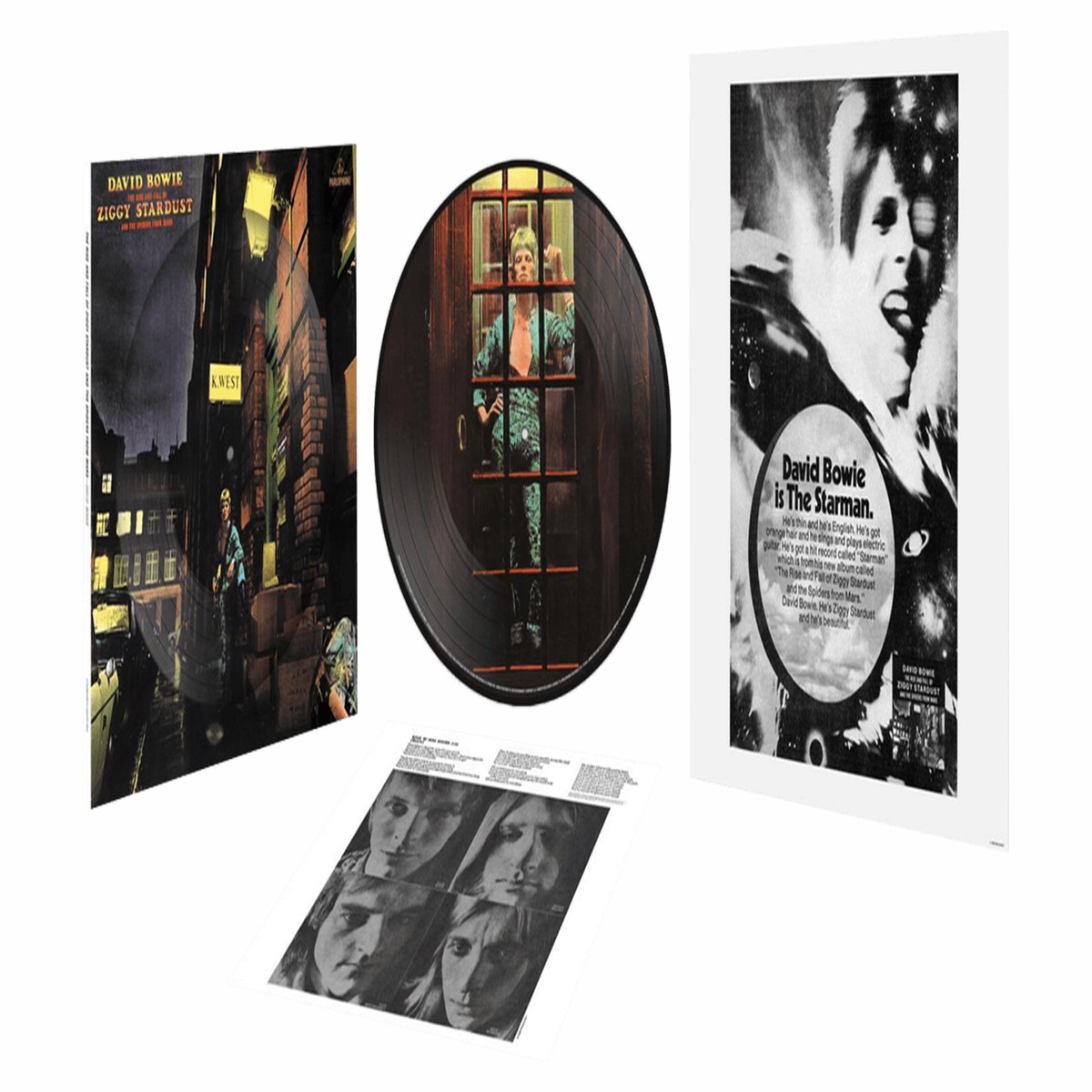 David Bowie : The Rise & Fall Of Ziggy Stardust & The Spiders From Mars (50th Anniv Pic Disc)