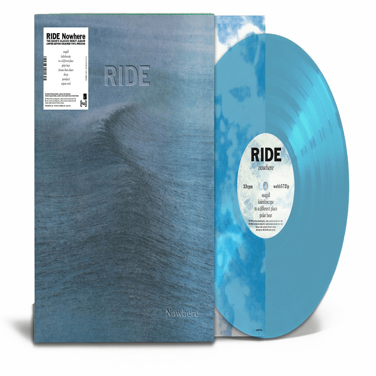 Ride : Nowhere (Clear Curacao Vinyl)