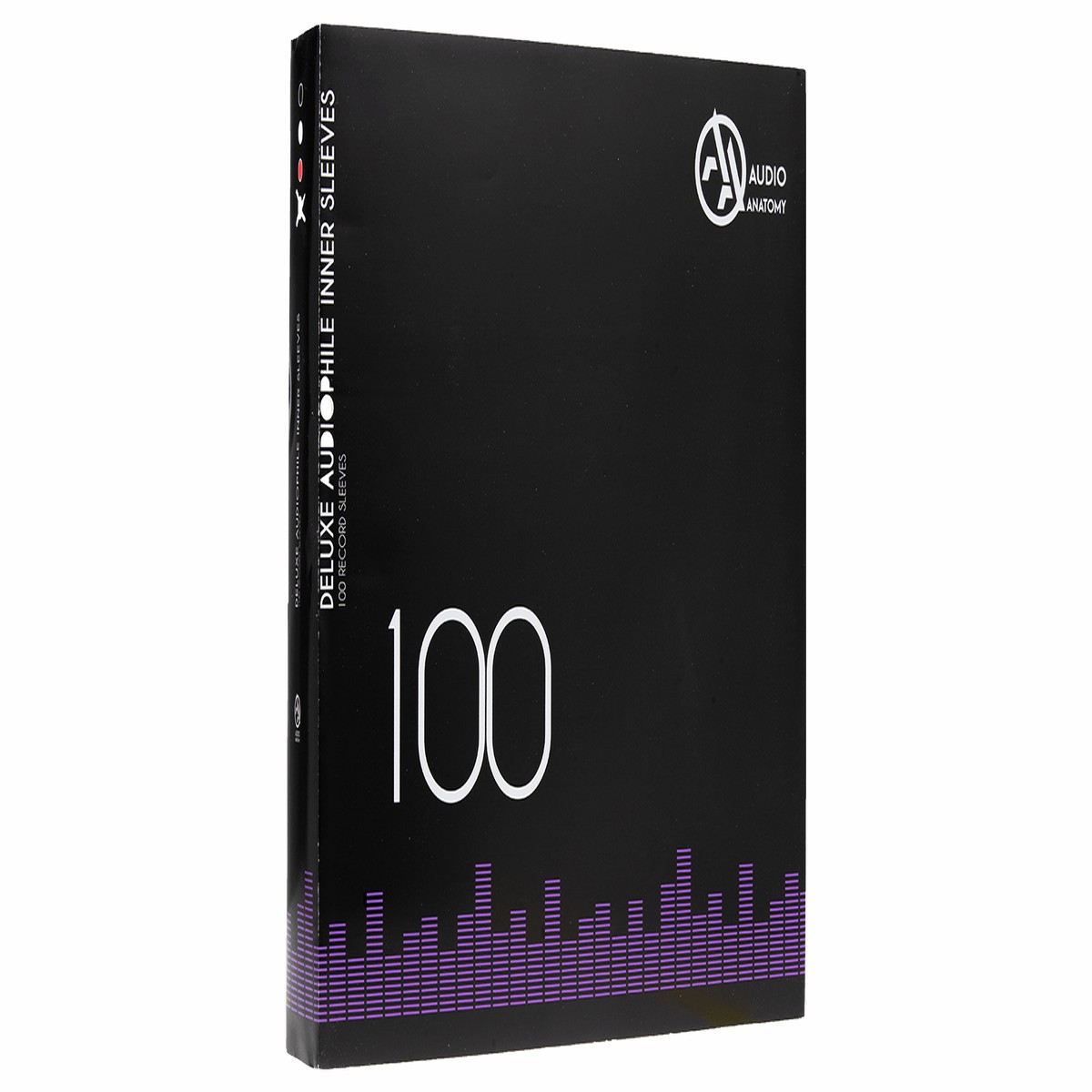 Audio Anatomy : 100X 12″ Deluxe Audiophile Antistatic Inner Sleeves Black