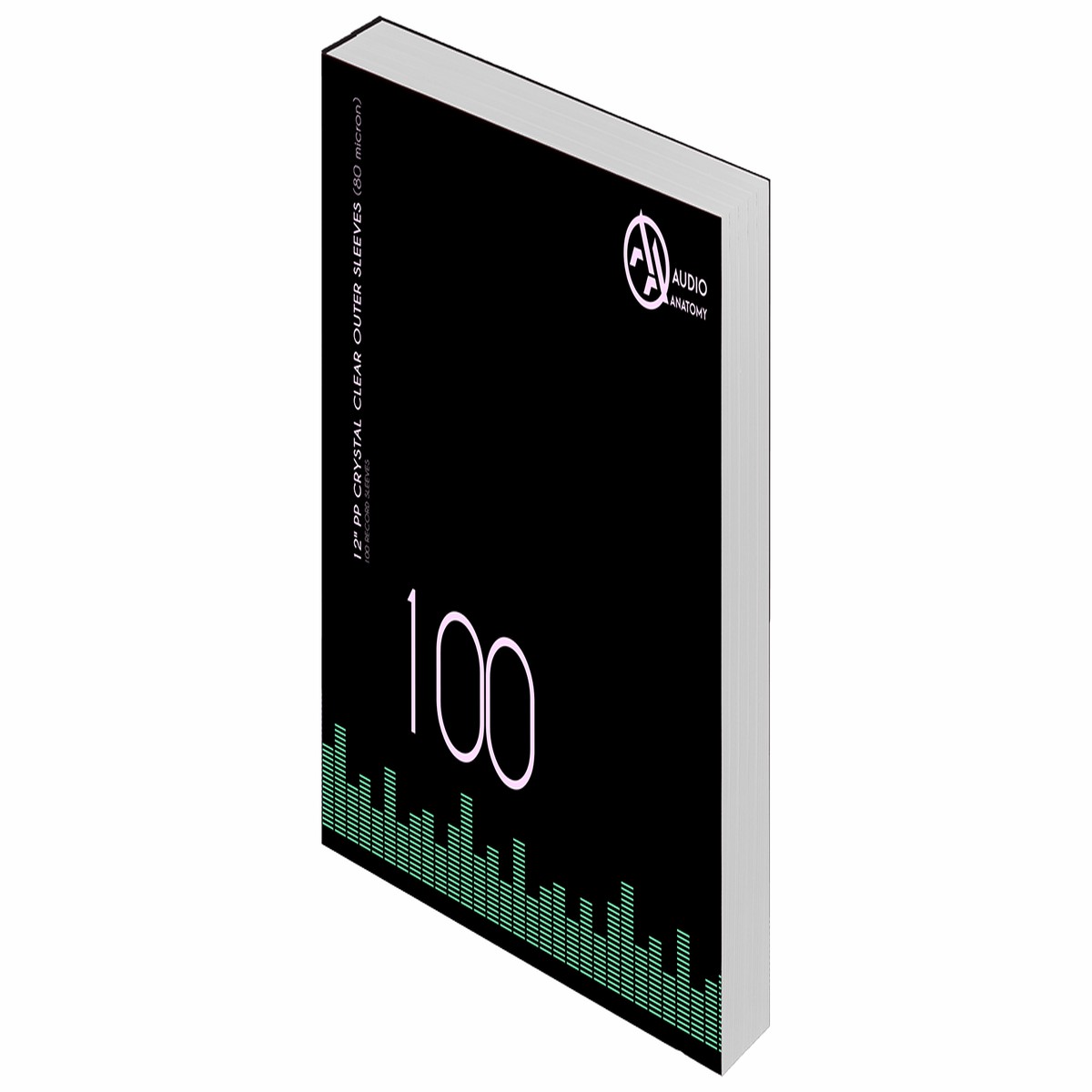 Audio Anatomy : 100X 12″ Pp Crystal Clear Outer Sleeves (80 Micron)