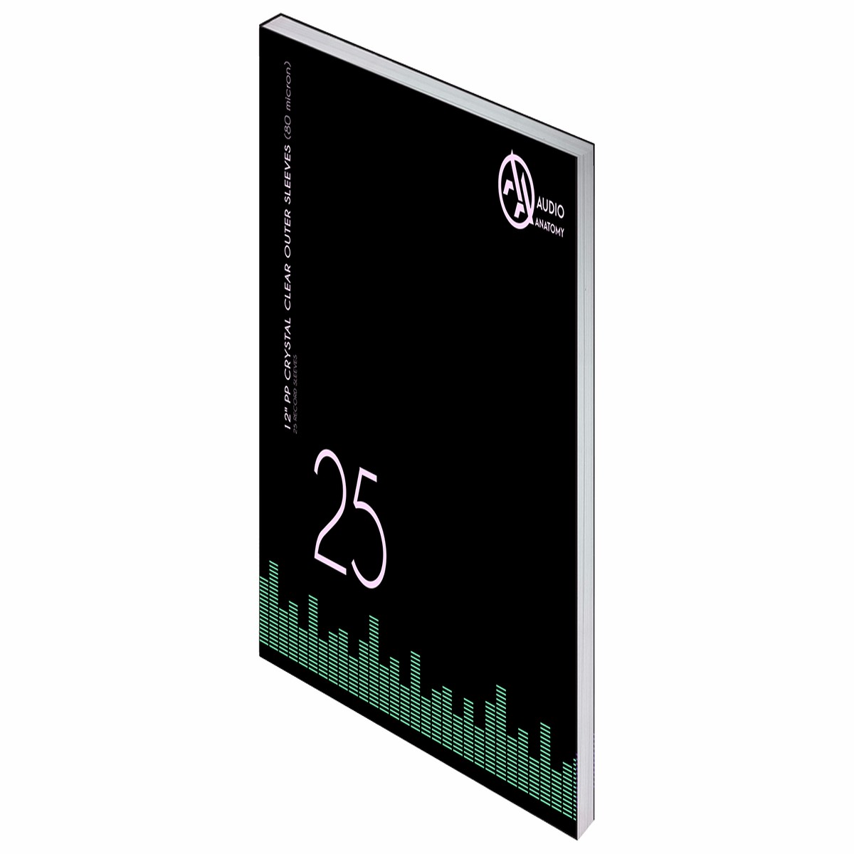 Audio Anatomy : 25X 12″ PP Crystal Clear Outer Sleeves (80 Micron)